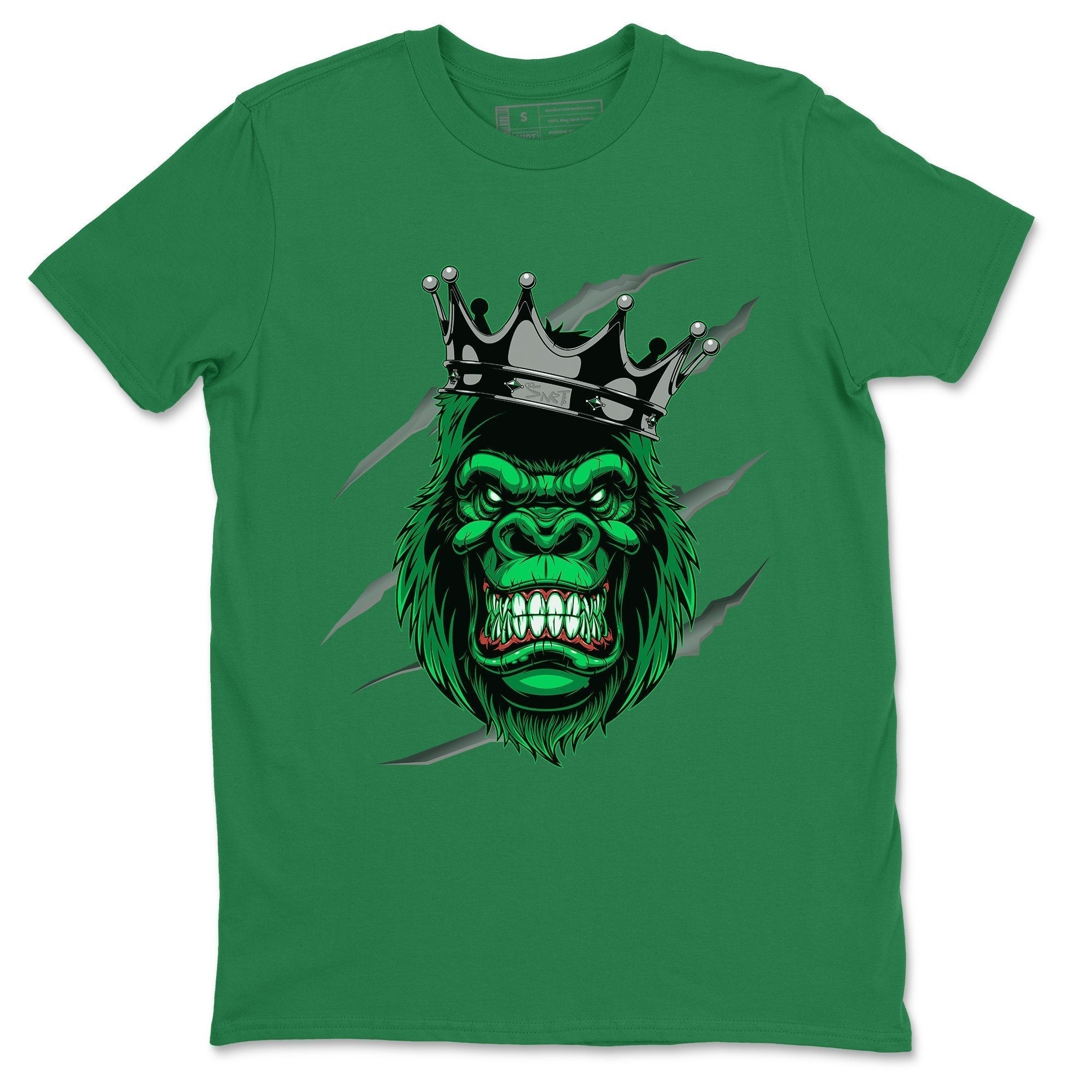 Jordan 1 Pine Green Sneaker Matching T-Shirt Ferocious Gorilla Sneaker Tees Jordan 1 Pine Green Sneaker Release Tees Crew Neck Tees