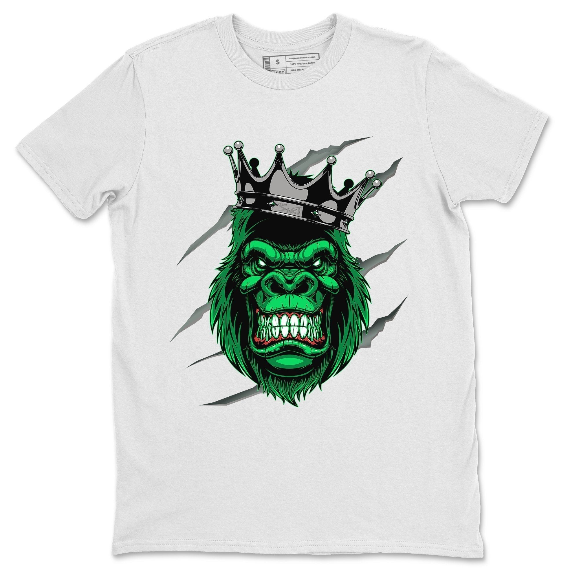 Jordan 1 Pine Green Sneaker Matching T-Shirt Ferocious Gorilla Sneaker Tees Jordan 1 Pine Green Sneaker Release Tees Crew Neck Tees