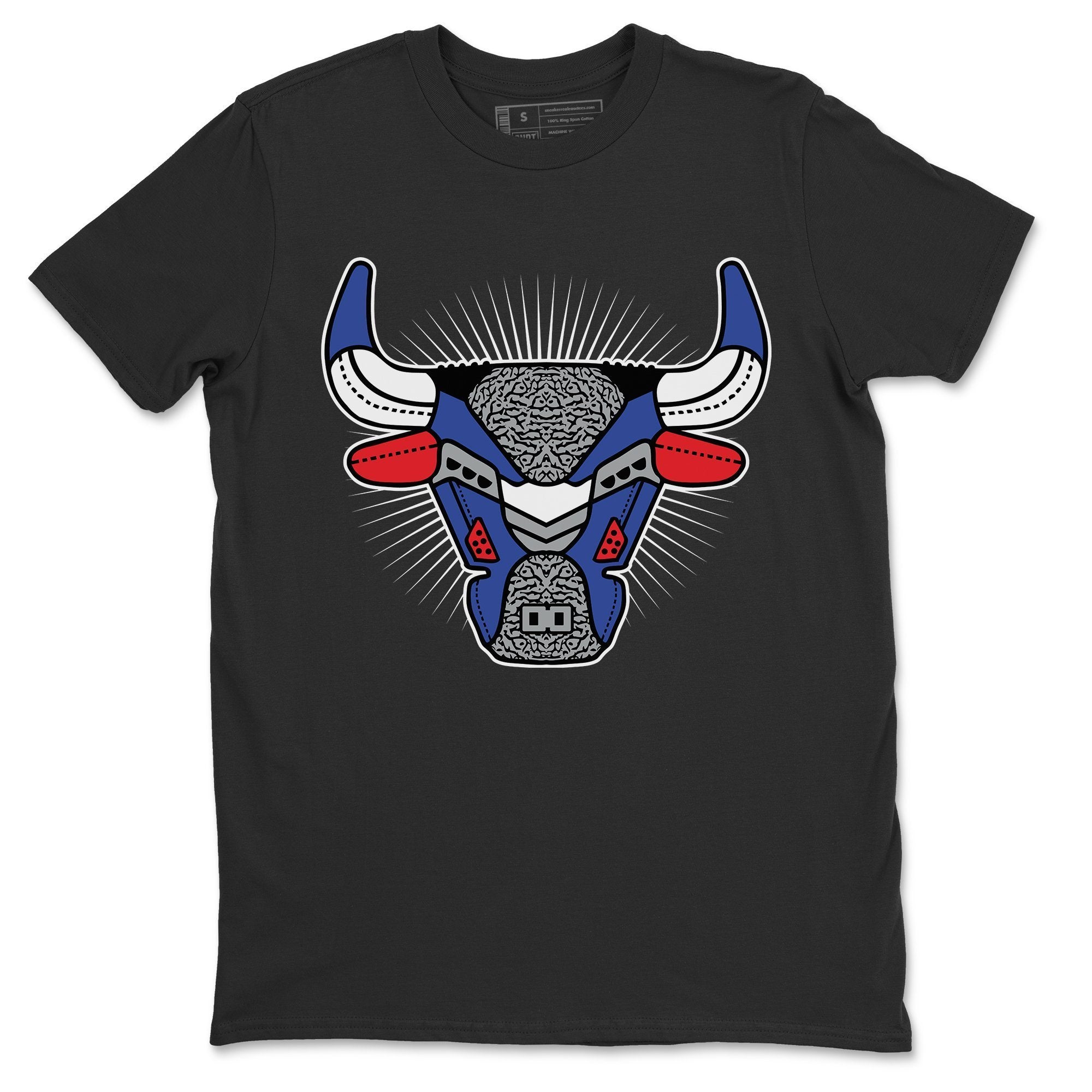 Jordan 3 True Blue Shirt To Match Jordans AJ3 Bull Head Sneaker Tees Jordan 3 True Blue Drip Gear Zone Sneaker Matching Clothing Unisex Shirts