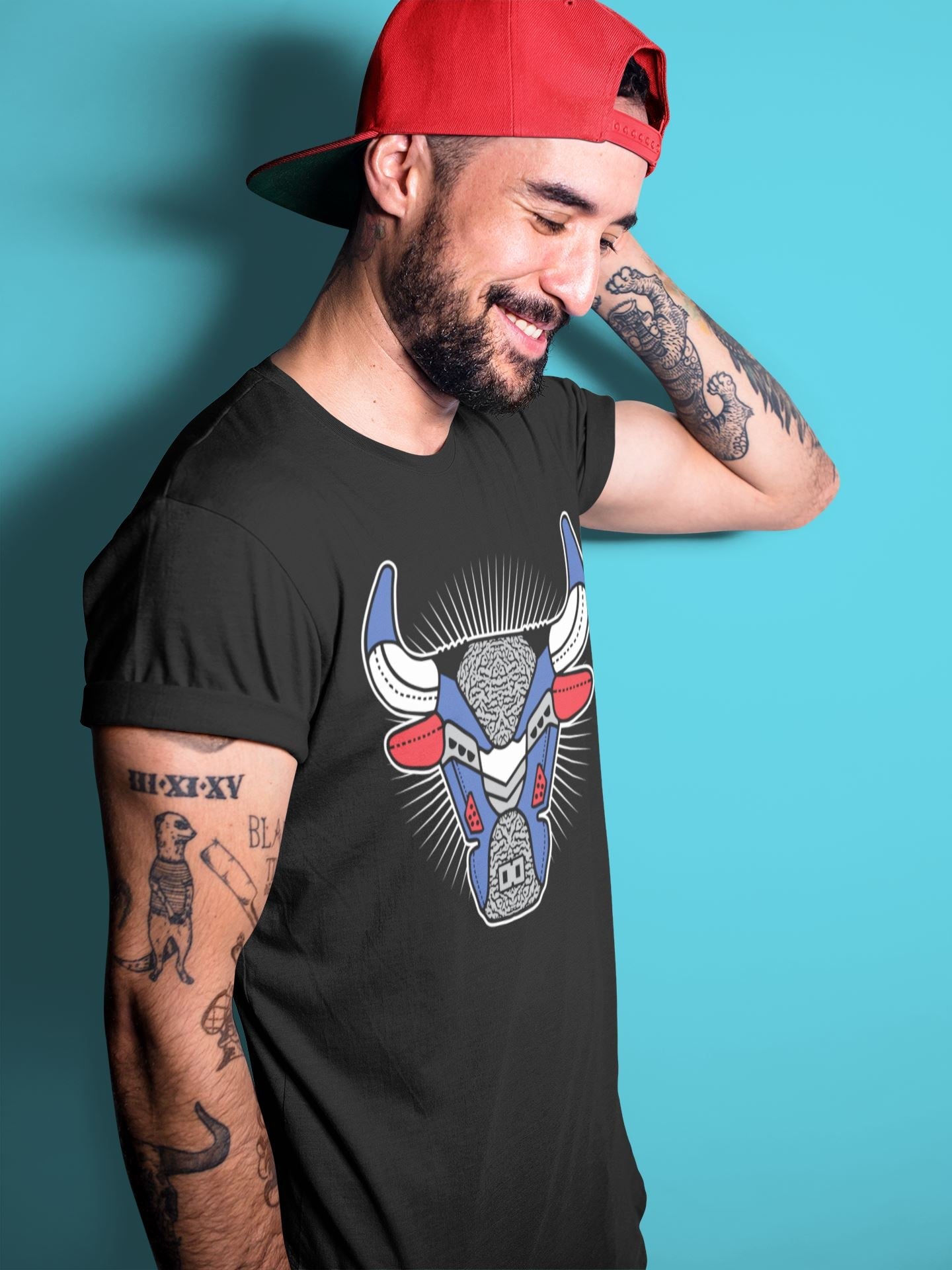 Jordan 3 True Blue Shirt To Match Jordans AJ3 Bull Head Sneaker Tees Jordan 3 True Blue Drip Gear Zone Sneaker Matching Clothing Unisex Shirts