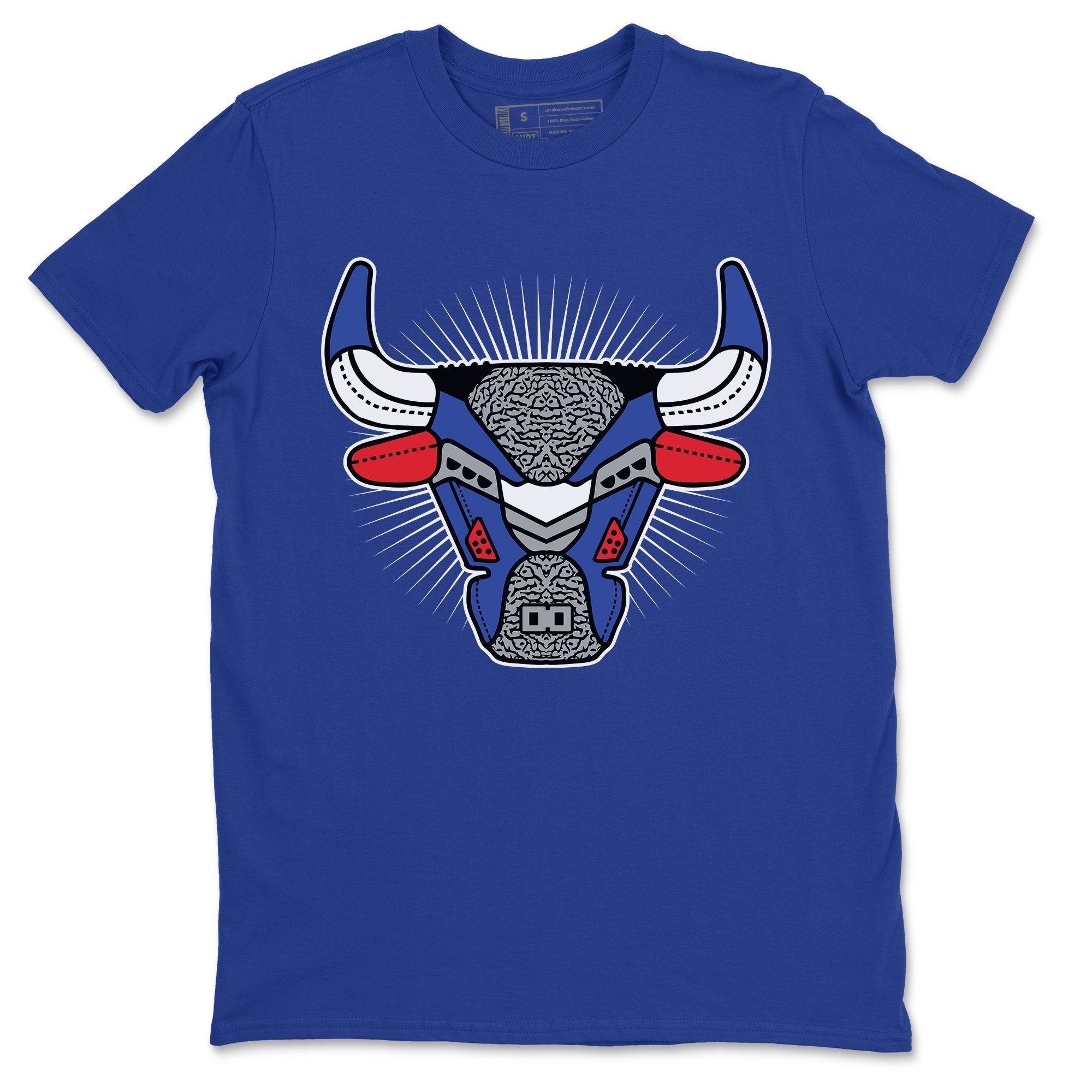 Jordan 3 True Blue Shirt To Match Jordans AJ3 Bull Head Sneaker Tees Jordan 3 True Blue Drip Gear Zone Sneaker Matching Clothing Unisex Shirts