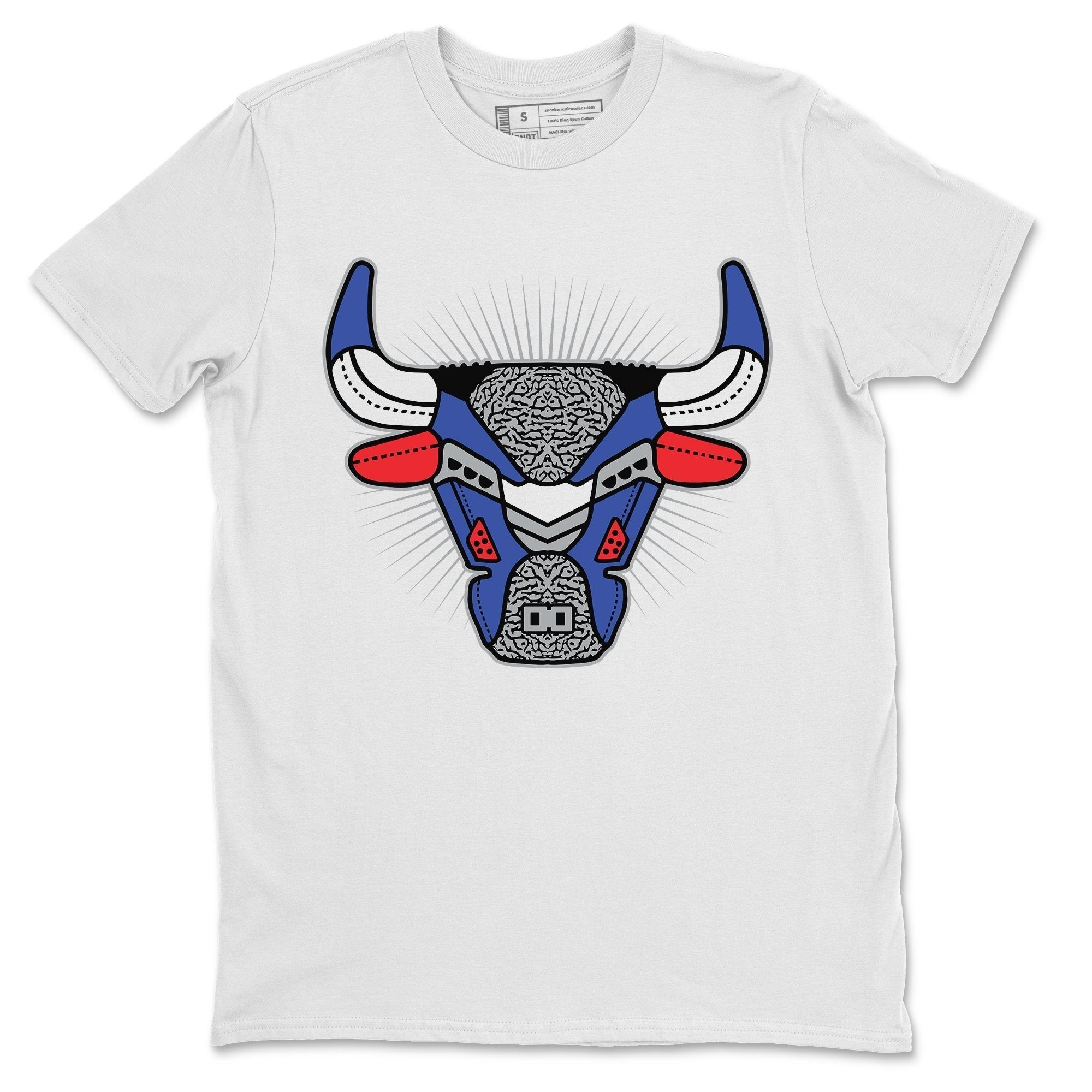 Jordan 3 True Blue Shirt To Match Jordans AJ3 Bull Head Sneaker Tees Jordan 3 True Blue Drip Gear Zone Sneaker Matching Clothing Unisex Shirts
