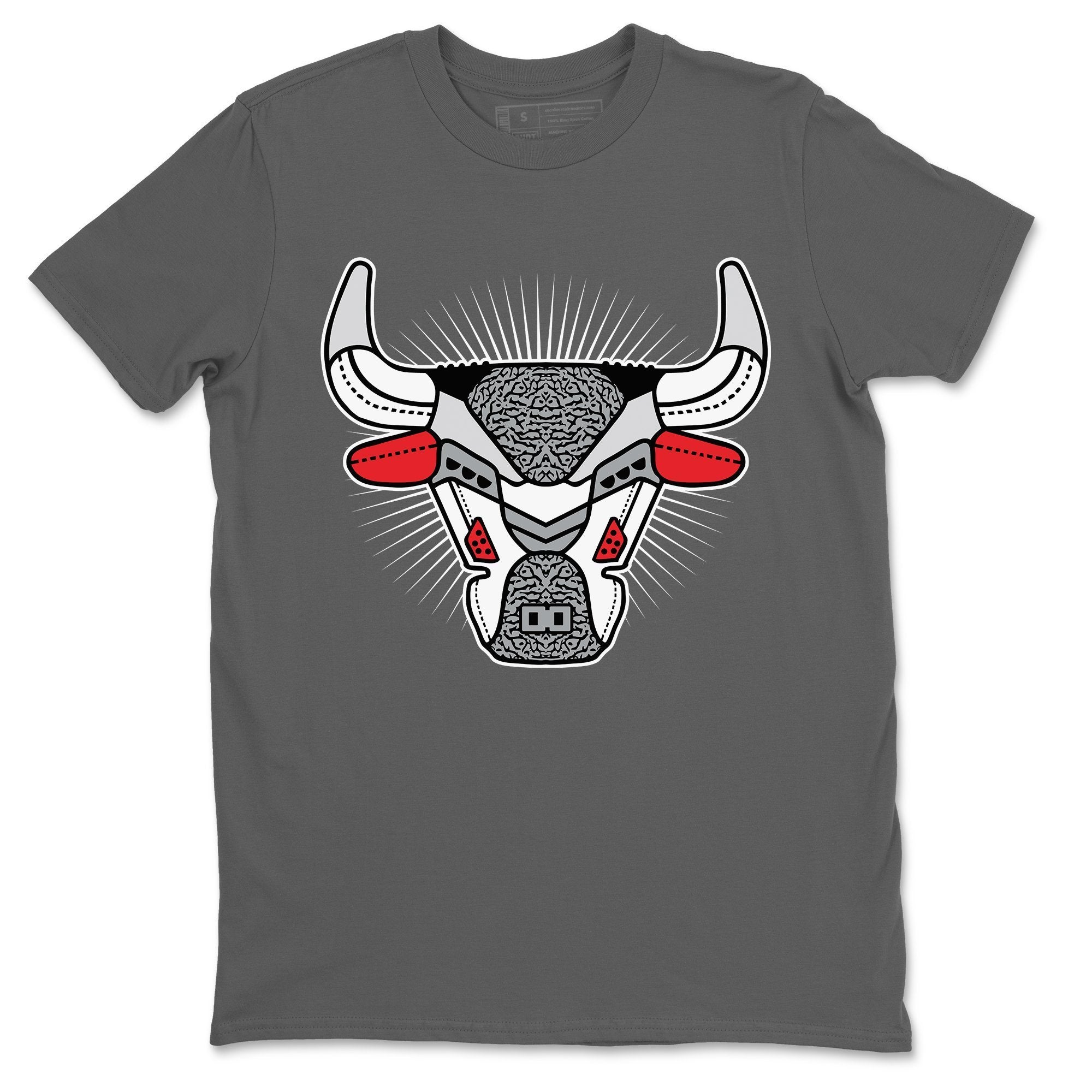 Jordan 3 White Cement Shirt To Match Jordans AJ3 Bull Head Sneaker Tees Jordan 3 White Cement Drip Gear Zone Sneaker Matching Clothing Unisex Shirts