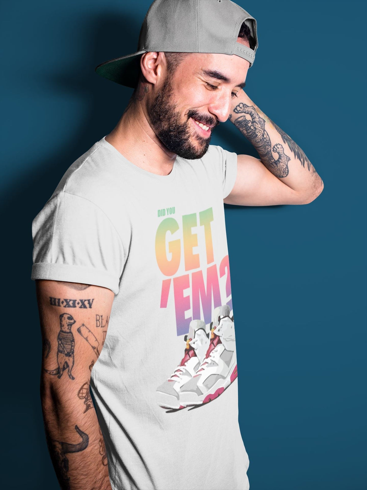 Jordan 6 Hare Sneaker Matching T-Shirt Did You Get Em SNRT Sneaker Tees Jordan 6 Hare Drip Gear Zone Crew Neck Tees