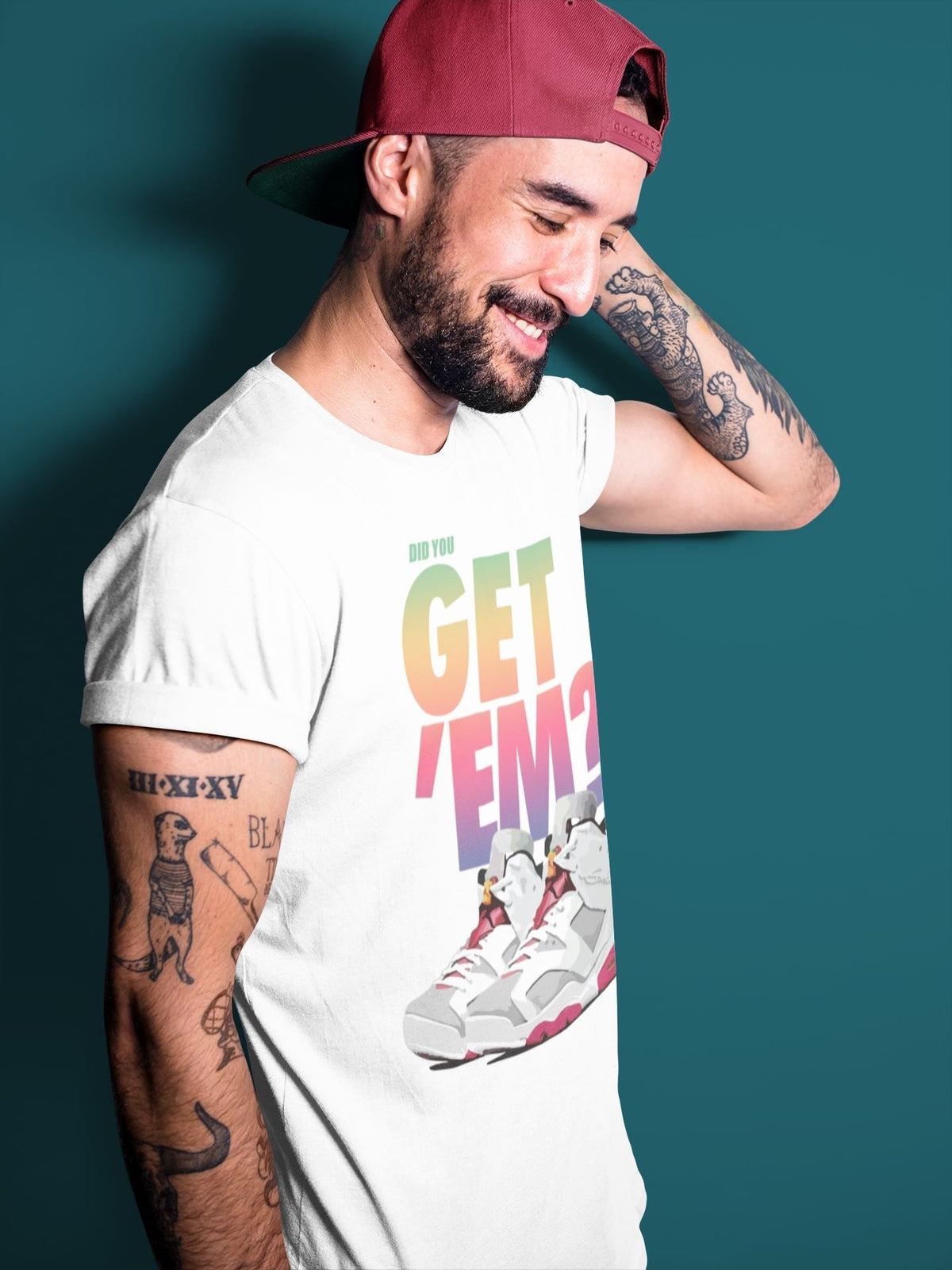 Jordan 6 Hare Sneaker Matching T-Shirt Did You Get Em SNRT Sneaker Tees Jordan 6 Hare Drip Gear Zone Crew Neck Tees