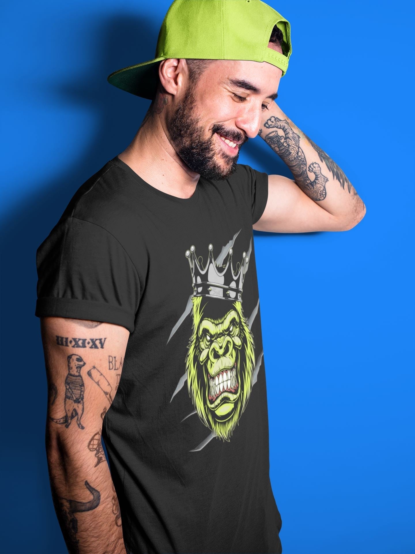 Jordan 4 '95 Neon Shirt To Match Jordans Ferocious Gorilla Sneaker Tees Jordan 4 '95 Neon Drip Gear Zone Sneaker Matching Clothing Unisex Shirts