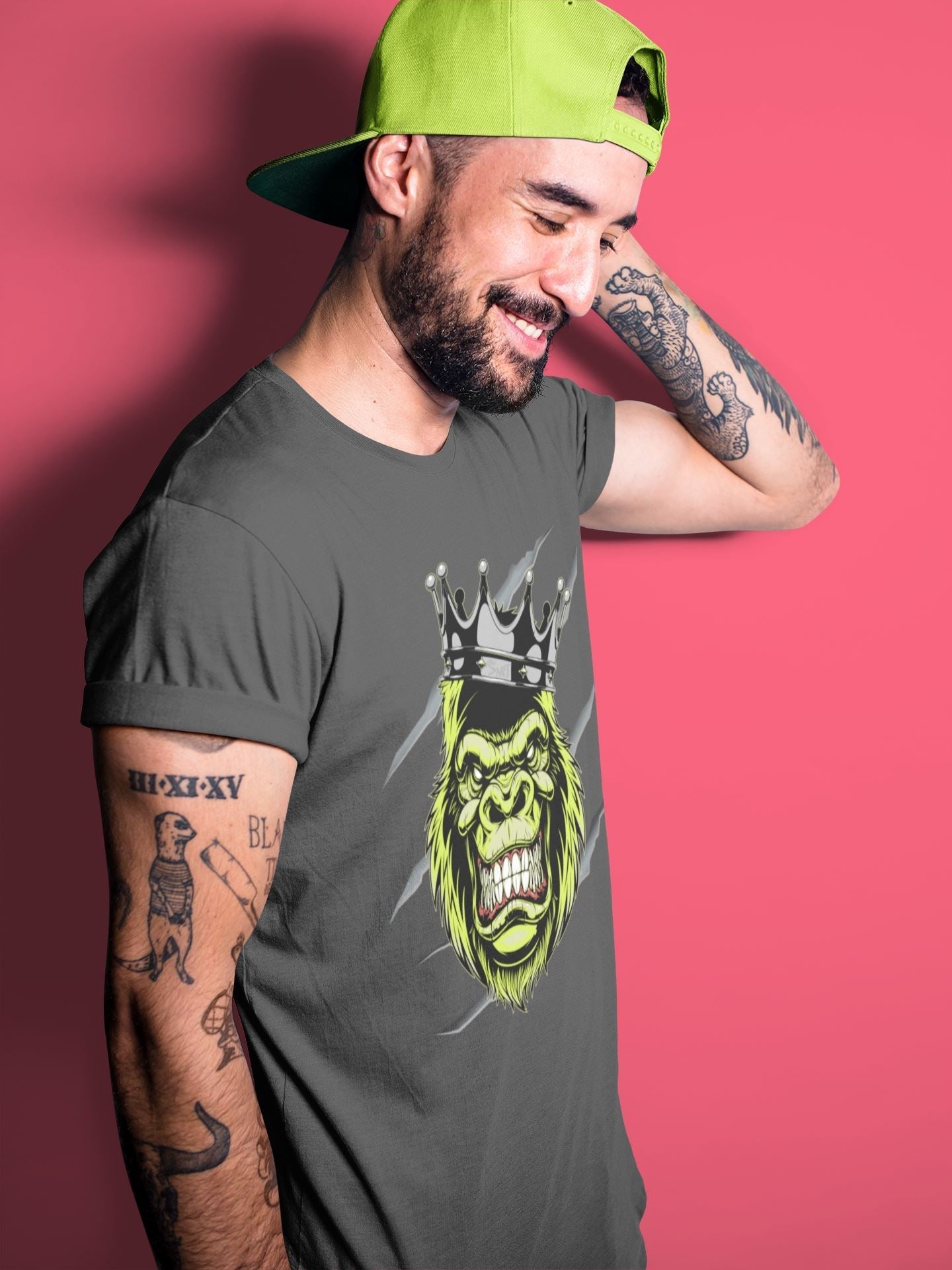 Jordan 4 '95 Neon Shirt To Match Jordans Ferocious Gorilla Sneaker Tees Jordan 4 '95 Neon Drip Gear Zone Sneaker Matching Clothing Unisex Shirts