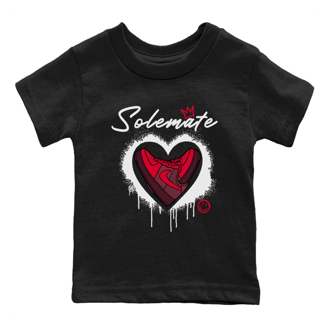 Solemate Valentine's Day sneaker match tees to AF1 Layers Of Love street fashion brand for shirts to match Jordans Drip Gear Zone Air Force 1 Layers Of Love unisex t-shirt Black 2 youth shirt
