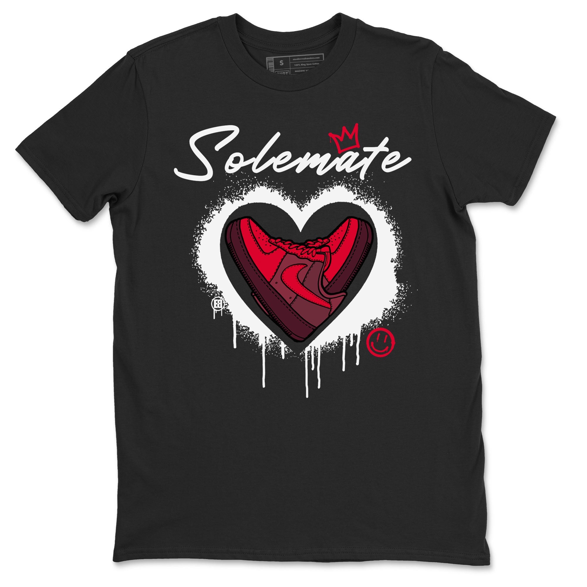 Solemate Valentine's Day sneaker match tees to AF1 Layers Of Love street fashion brand for shirts to match Jordans Drip Gear Zone Air Force 1 Layers Of Love unisex t-shirt Black 2 unisex shirt