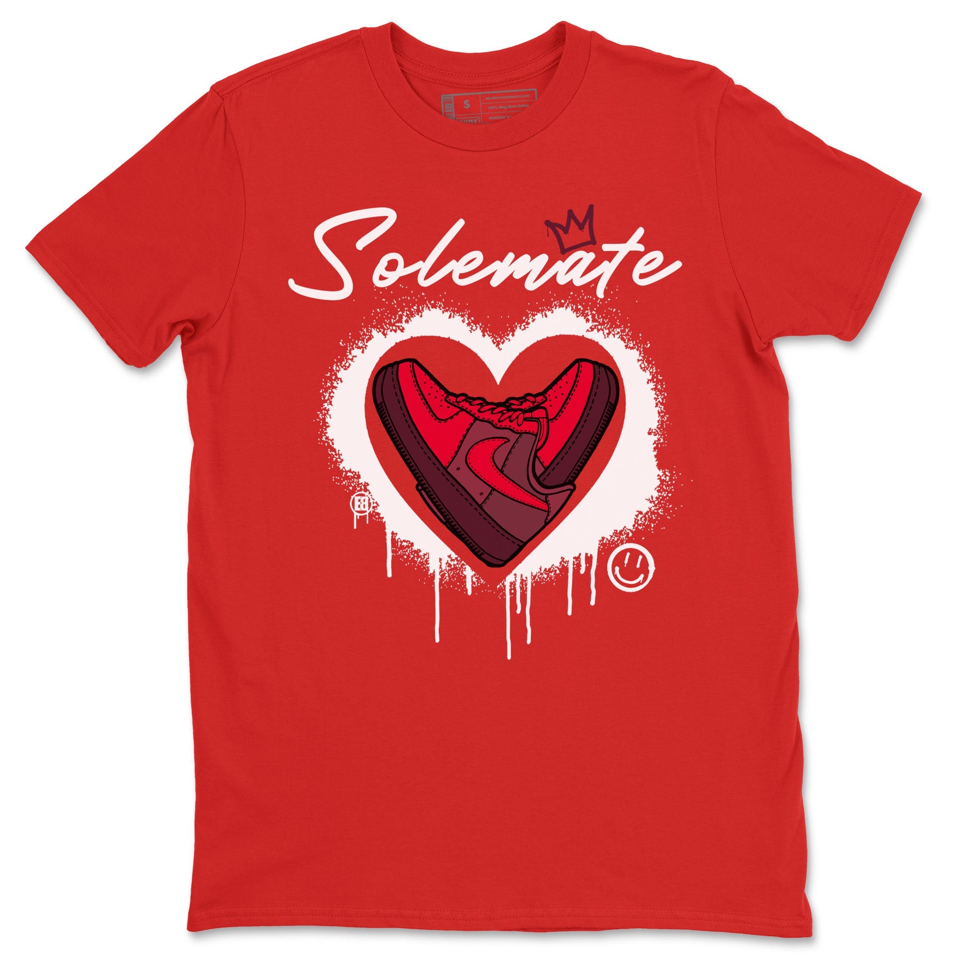 Solemate Valentine's Day sneaker match tees to AF1 Layers Of Love street fashion brand for shirts to match Jordans Drip Gear Zone Air Force 1 Layers Of Love unisex t-shirt Red 2 unisex shirt