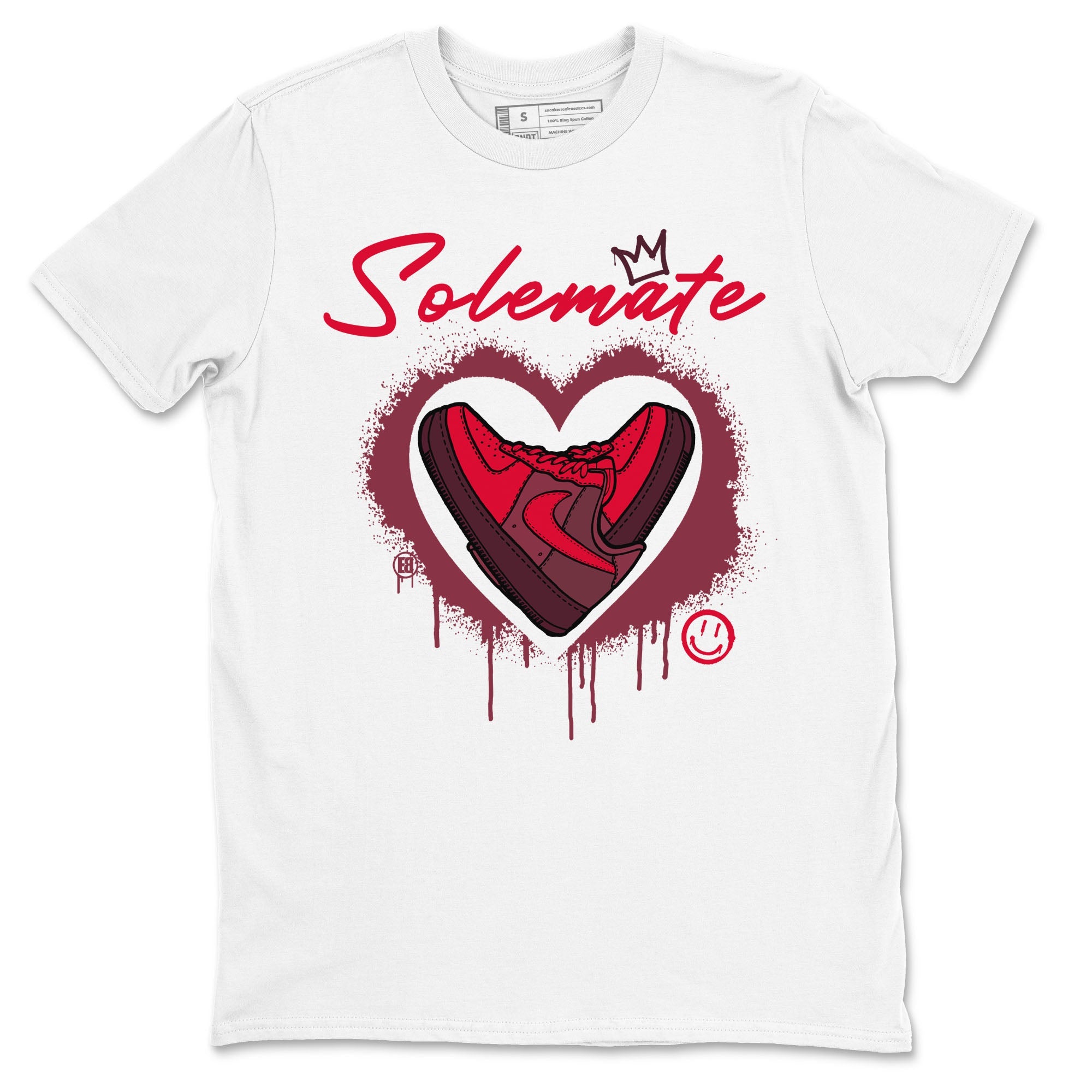 Solemate Valentine's Day sneaker match tees to AF1 Layers Of Love street fashion brand for shirts to match Jordans Drip Gear Zone Air Force 1 Layers Of Love unisex t-shirt White 2 unisex shirt