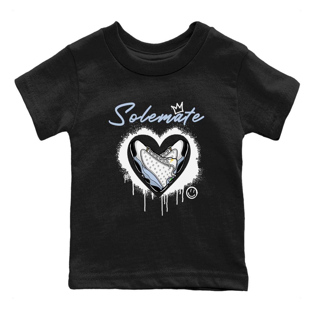 13s Blue Grey shirt to match jordans Solemate sneaker tees Air Jordan 13 Retro Blue Grey Drip Gear Zone baby toddler Black 2 cotton Shirt