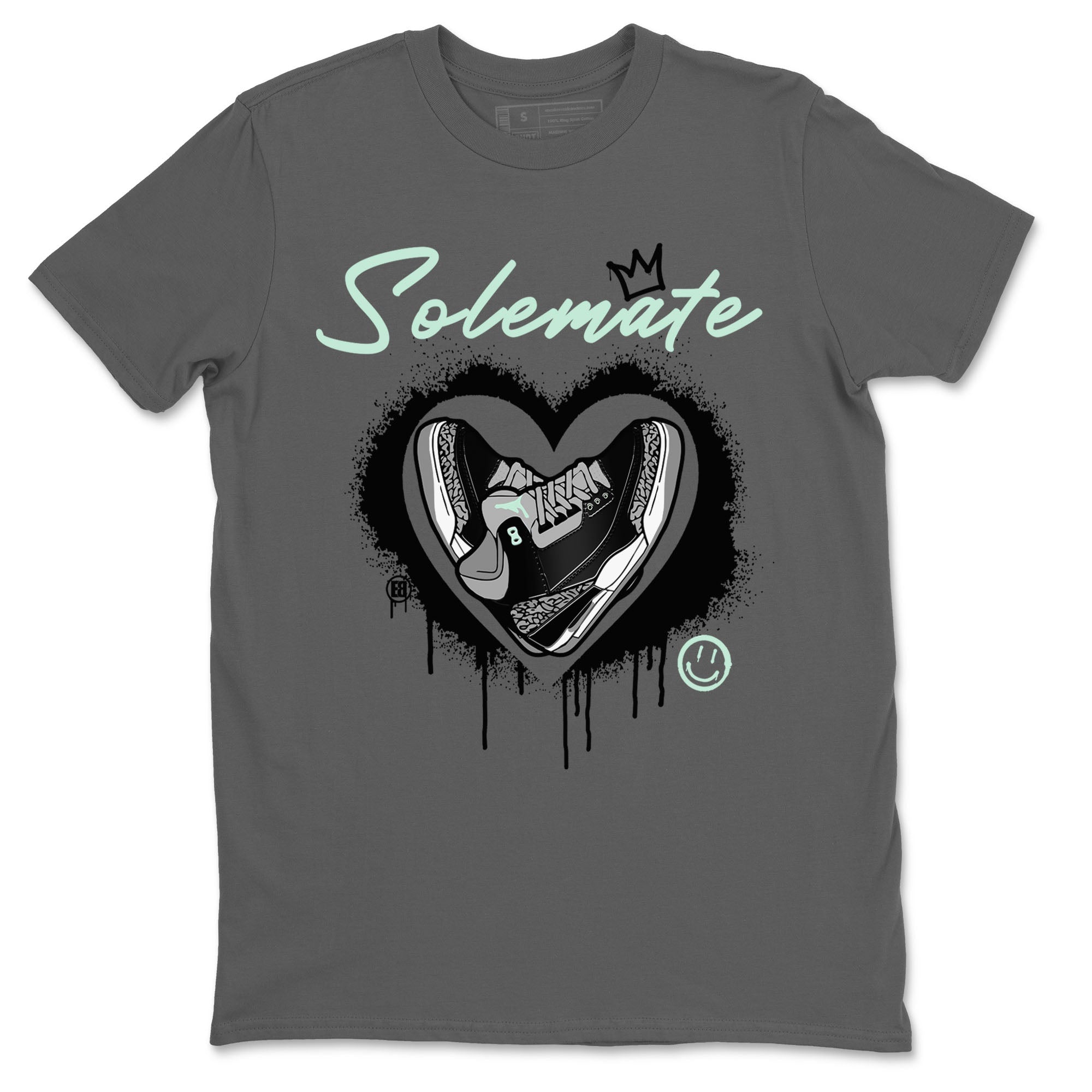 3s Green Glow shirt to match jordans Solemate sneaker tees Air Jordan 3 Retro Green Glow Drip Gear Zone unisex cotton Cool Grey 2 crew neck shirt