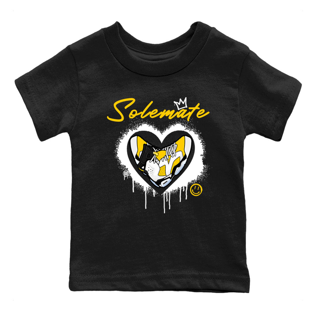 Solemate sneaker match tees to 6s Yellow Ochre street fashion brand for shirts to match Jordans Drip Gear Zone Air Jordan 6 Yellow Ochre unisex t-shirt Black 2 youth shirt