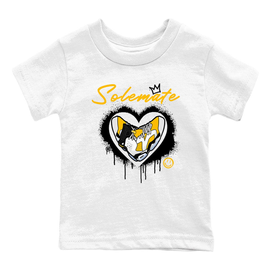 Solemate sneaker match tees to 6s Yellow Ochre street fashion brand for shirts to match Jordans Drip Gear Zone Air Jordan 6 Yellow Ochre unisex t-shirt White 2 youth shirt