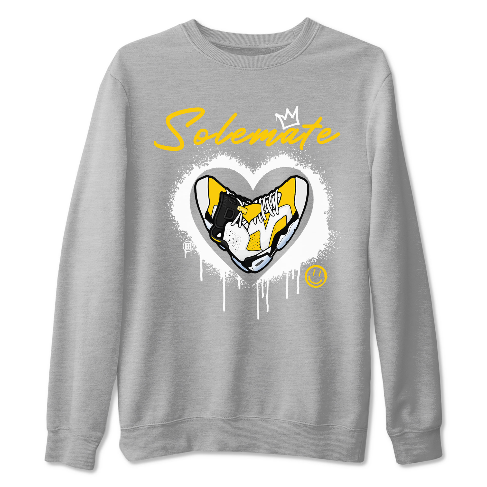 Solemate sneaker match tees to 6s Yellow Ochre street fashion brand for shirts to match Jordans Drip Gear Zone Air Jordan 6 Yellow Ochre unisex t-shirt Heather Grey 2 unisex shirt