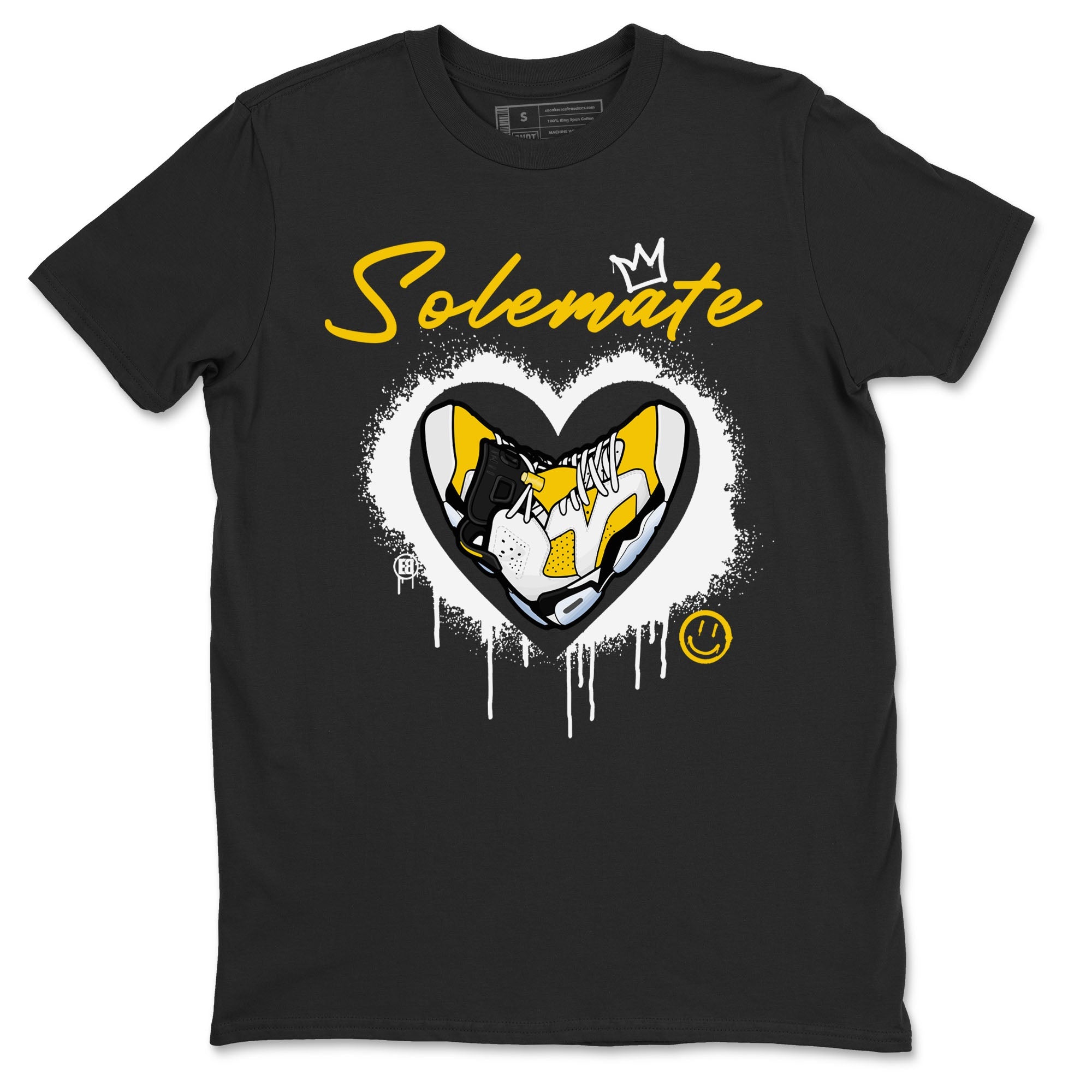 Solemate sneaker match tees to 6s Yellow Ochre street fashion brand for shirts to match Jordans Drip Gear Zone Air Jordan 6 Yellow Ochre unisex t-shirt Black 2 unisex shirt