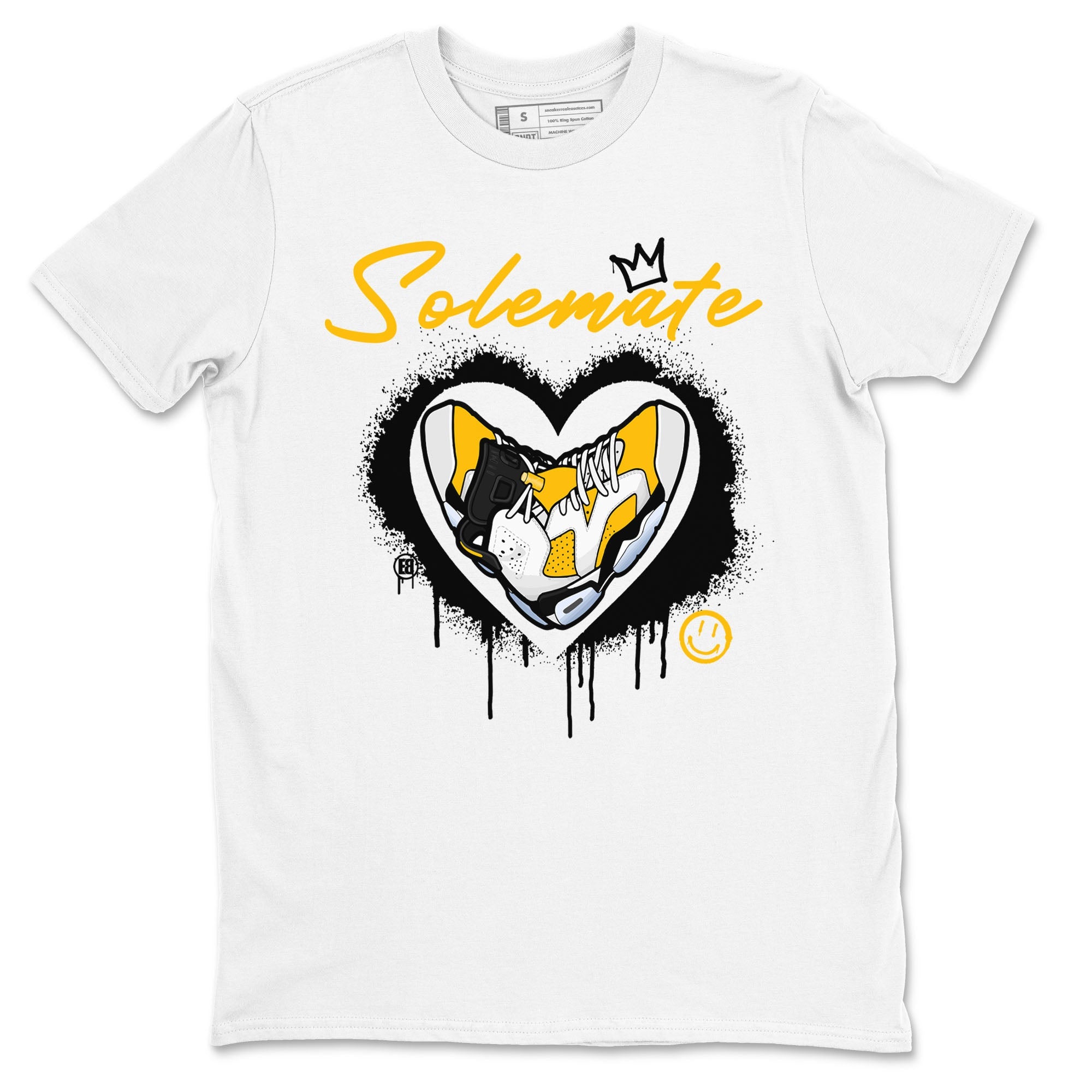Solemate sneaker match tees to 6s Yellow Ochre street fashion brand for shirts to match Jordans Drip Gear Zone Air Jordan 6 Yellow Ochre unisex t-shirt White 2 unisex shirt