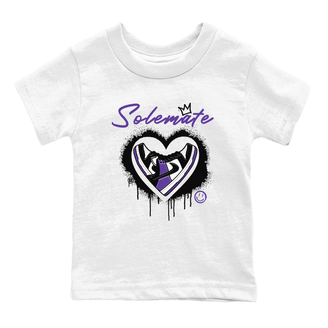 Solemate sneaker match tees to Court Purple Dunks street fashion brand for shirts to match Jordans Drip Gear Zone Dunks Low Court Purple unisex t-shirt White 2 youth shirt