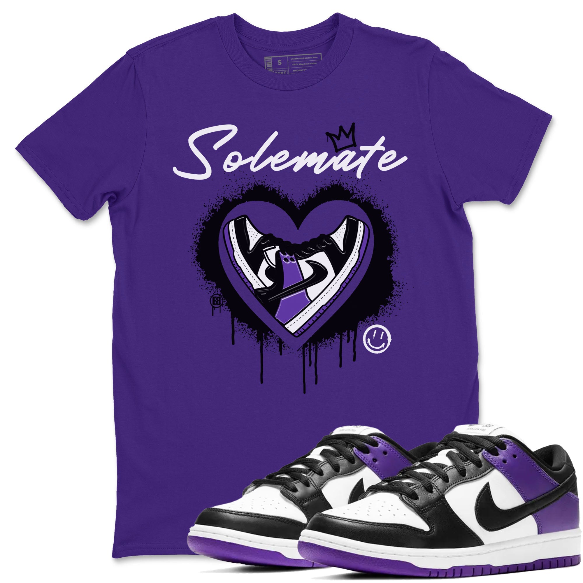 Solemate sneaker match tees to Court Purple Dunks street fashion brand for shirts to match Jordans Drip Gear Zone Dunks Low Court Purple unisex t-shirt Purple 1 unisex shirt