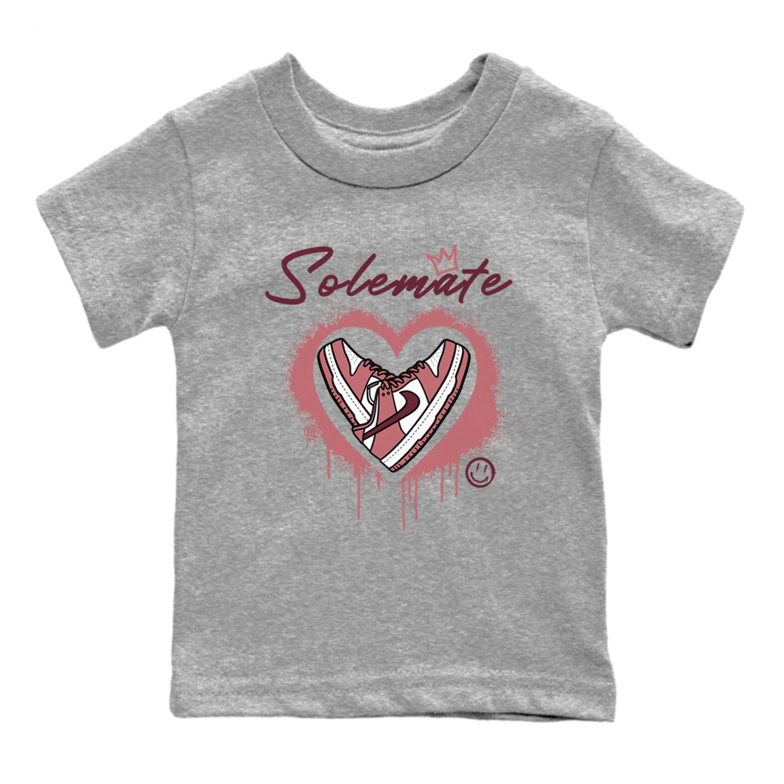 Solemate sneaker match tees to Dunk Valentine's Day street fashion brand for shirts to match Jordans Drip Gear Zone Dunk Valentine's Day unisex t-shirt Heather Grey 2 youth shirt