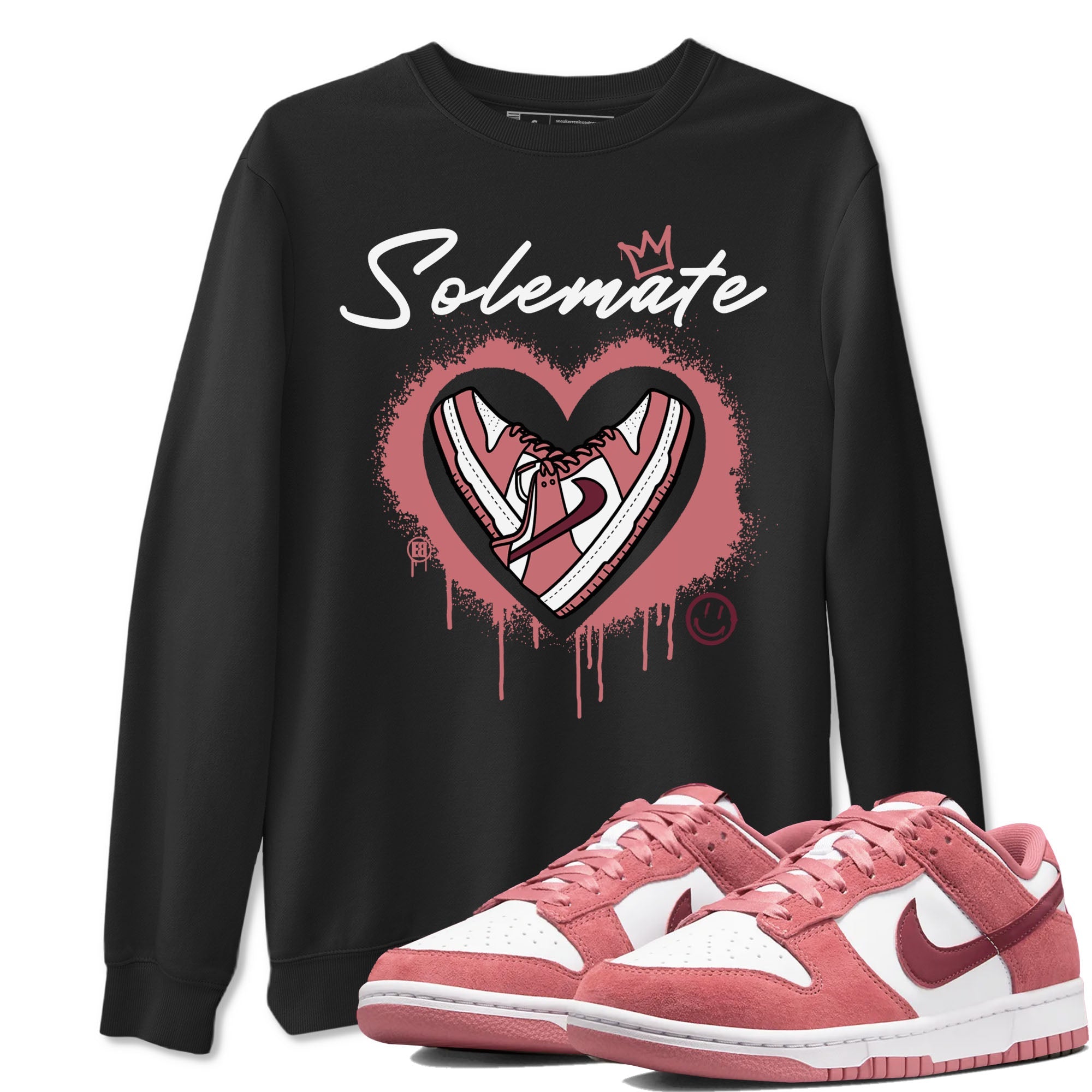 Solemate sneaker match tees to Dunk Valentine's Day street fashion brand for shirts to match Jordans Drip Gear Zone Dunk Valentine's Day unisex t-shirt Black 1 unisex shirt