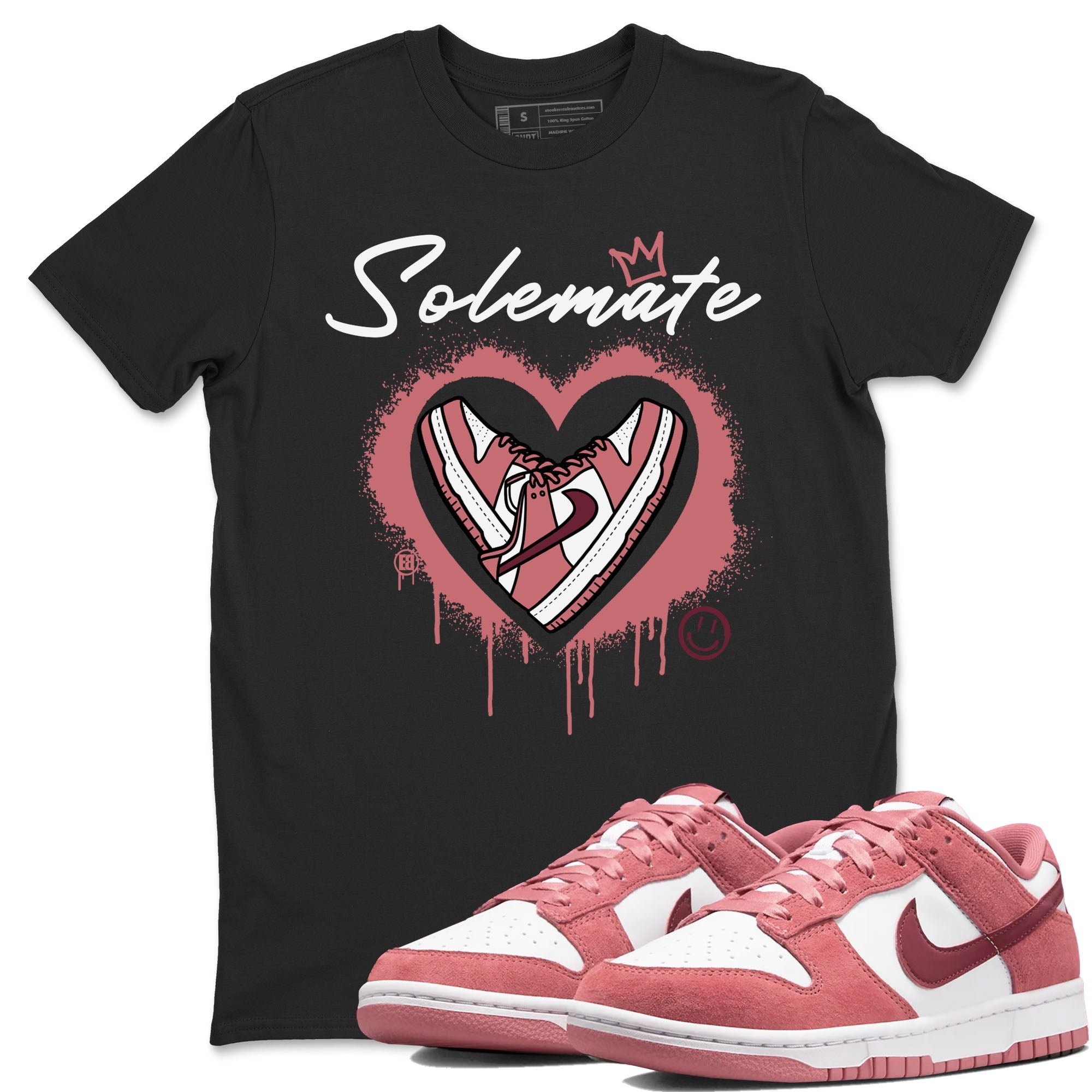 Solemate sneaker match tees to Dunk Valentine's Day street fashion brand for shirts to match Jordans Drip Gear Zone Dunk Valentine's Day unisex t-shirt Black 1 unisex shirt