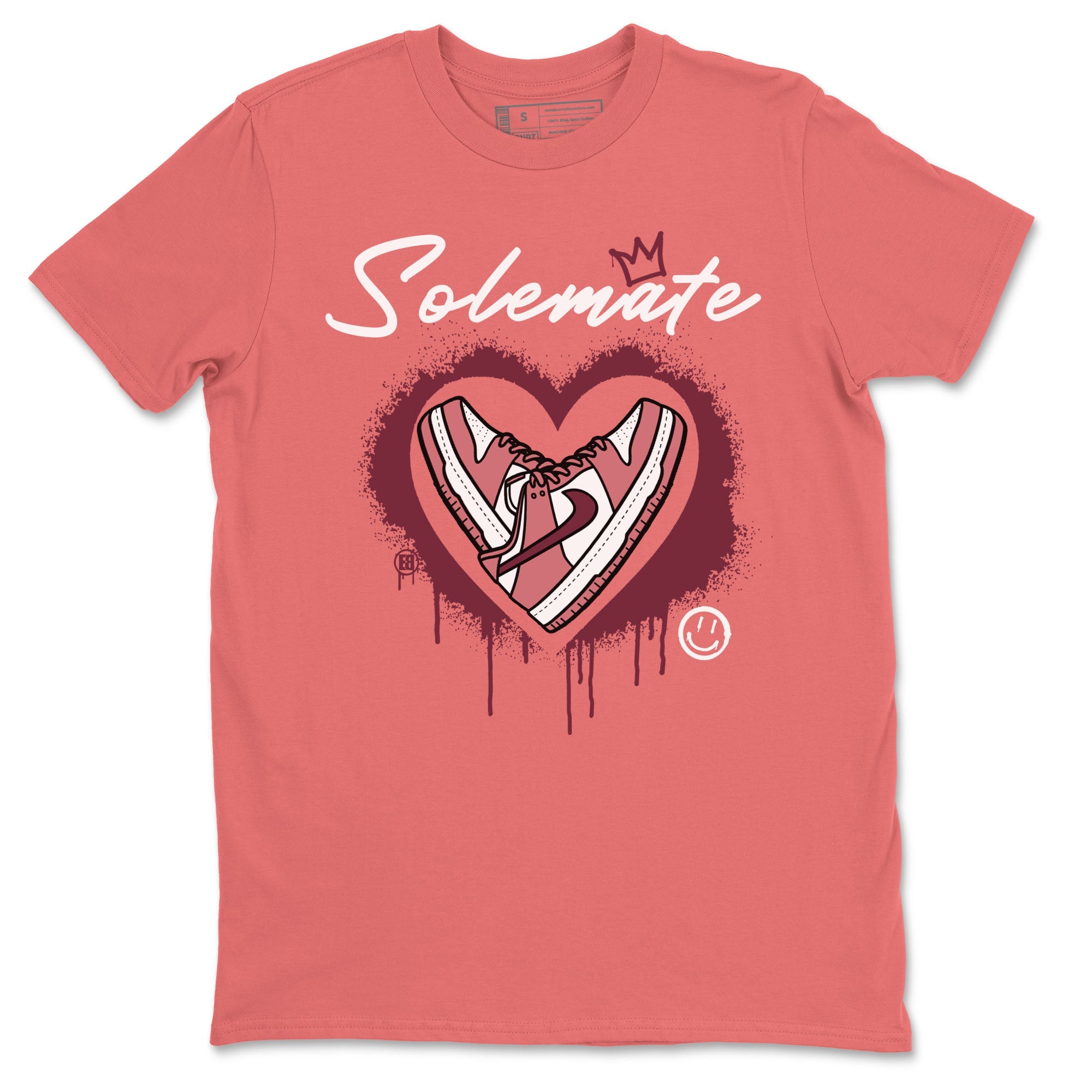 Solemate sneaker match tees to Dunk Valentine's Day street fashion brand for shirts to match Jordans Drip Gear Zone Dunk Valentine's Day unisex t-shirt Coral 2 unisex shirt