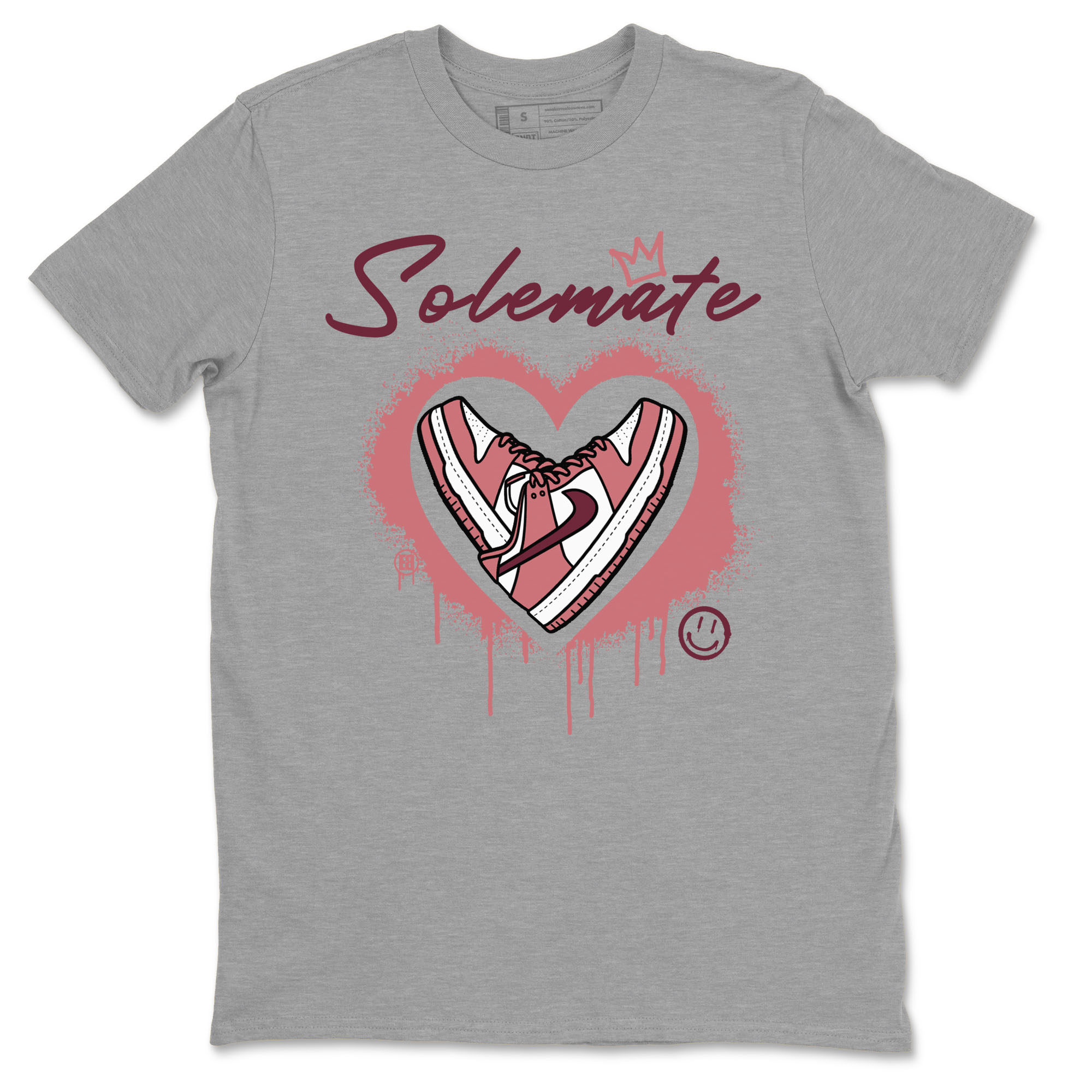 Solemate sneaker match tees to Dunk Valentine's Day street fashion brand for shirts to match Jordans Drip Gear Zone Dunk Valentine's Day unisex t-shirt Heather Grey 2 unisex shirt
