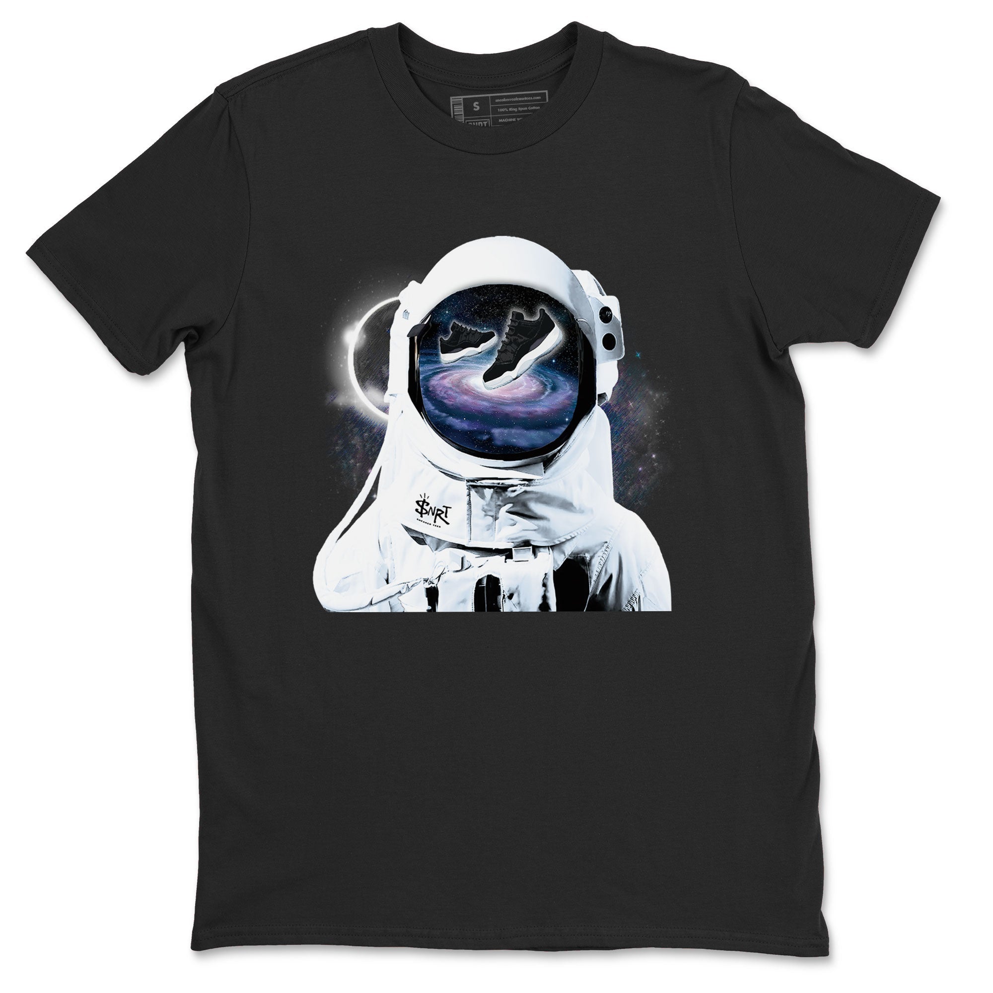 Air Jordan 11 Retro Space shirt to match jordans Space Discovery sneaker tees Air Jordan 11 Space Drip Gear Zone Sneaker Matching Cotton Shirt unisex cotton Black 2 crew neck shirt