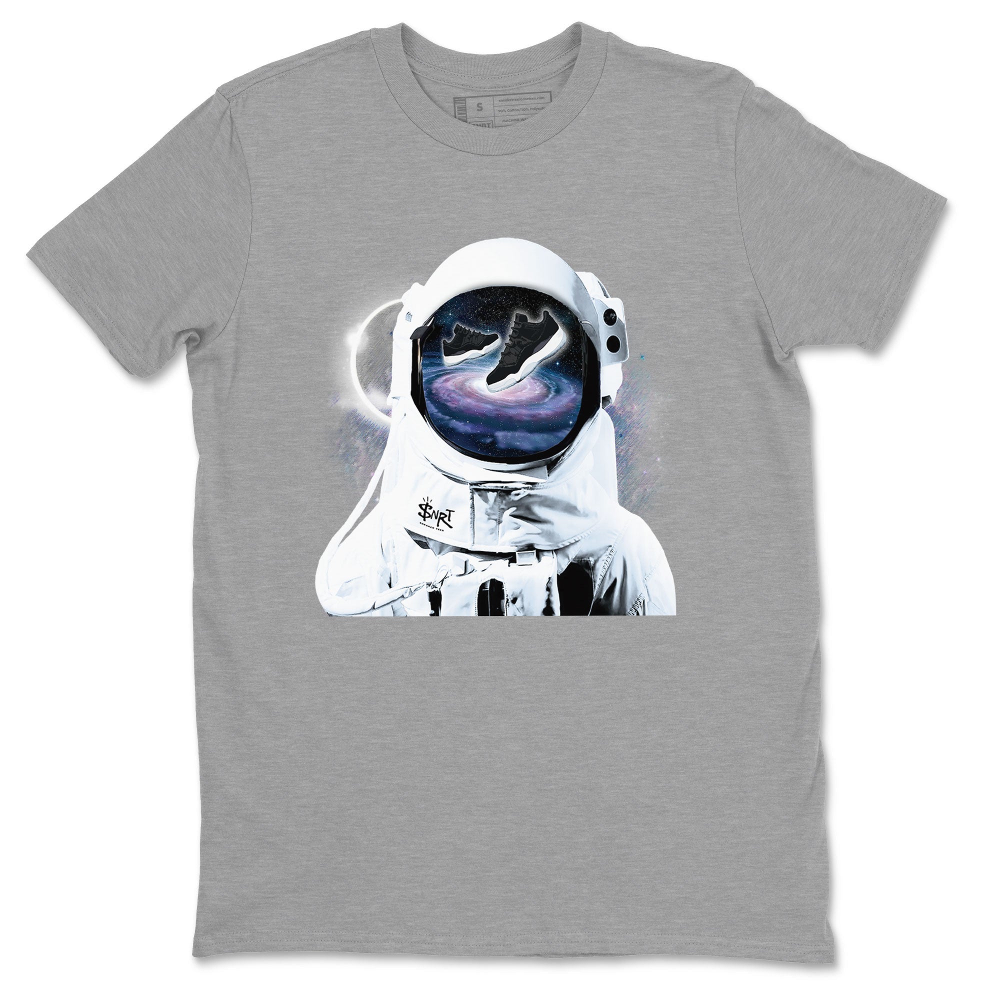 Air Jordan 11 Retro Space shirt to match jordans Space Discovery sneaker tees Air Jordan 11 Space Drip Gear Zone Sneaker Matching Cotton Shirt unisex cotton Heather Grey 2 crew neck shirt