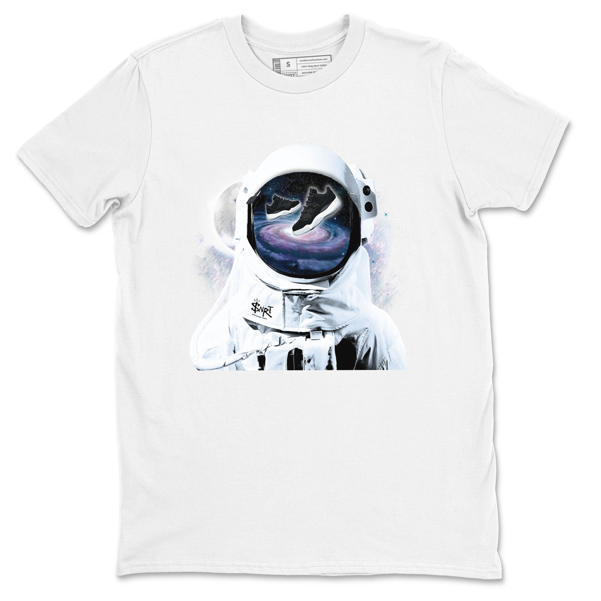 Air Jordan 11 Retro Space shirt to match jordans Space Discovery sneaker tees Air Jordan 11 Space Drip Gear Zone Sneaker Matching Cotton Shirt unisex cotton White 2 crew neck shirt