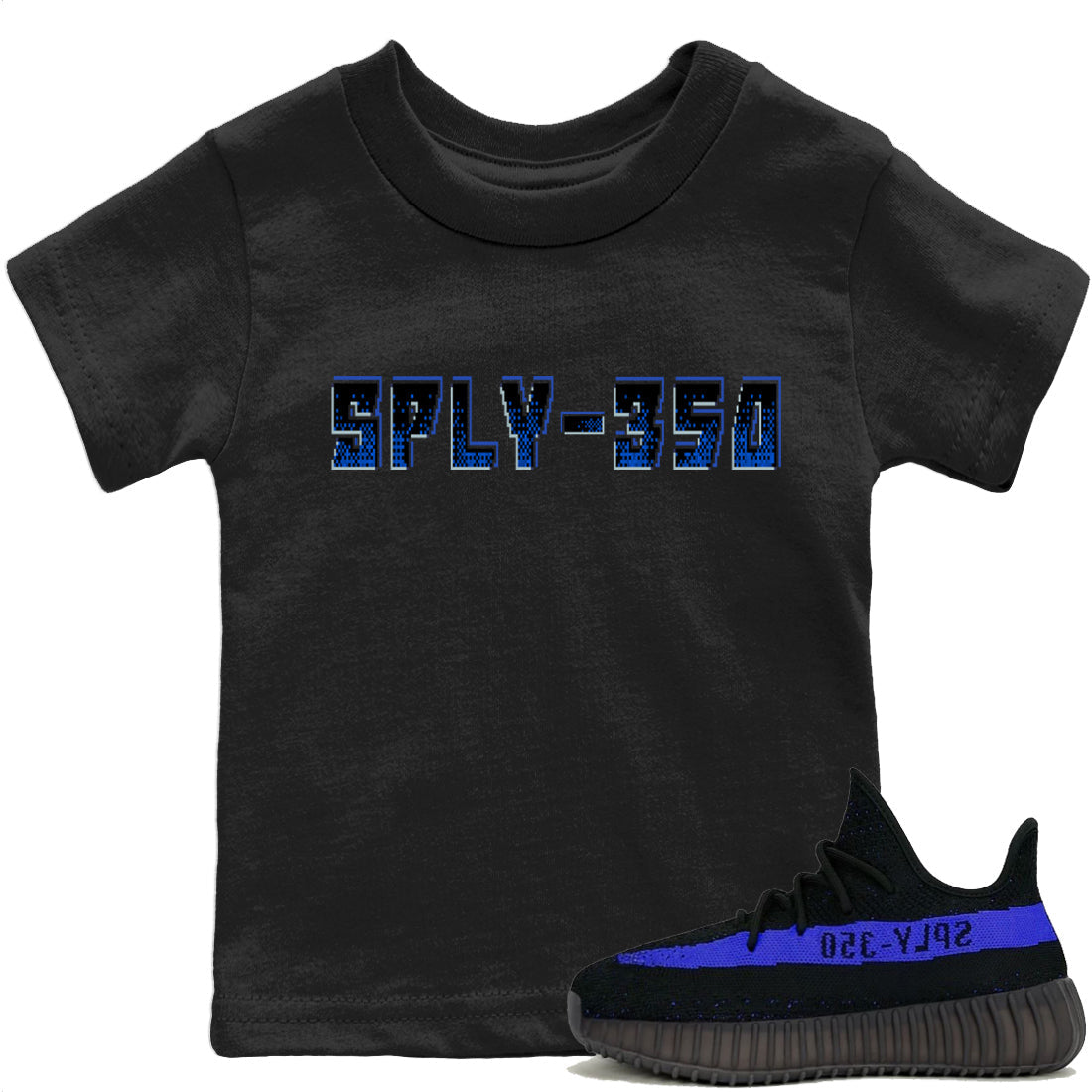 Yeezy 350 Dazzling Blue Shirt To Match Jordans SPLY350 Sneaker Tees Yeezy 350 Dazzling Blue Drip Gear Zone Sneaker Matching Clothing Kids Shirts
