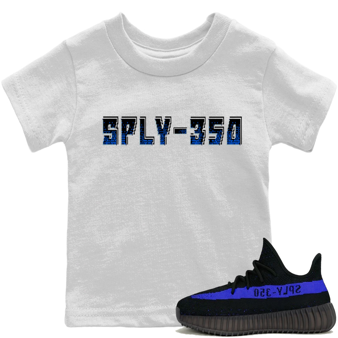 Yeezy 350 Dazzling Blue Shirt To Match Jordans SPLY350 Sneaker Tees Yeezy 350 Dazzling Blue Drip Gear Zone Sneaker Matching Clothing Kids Shirts