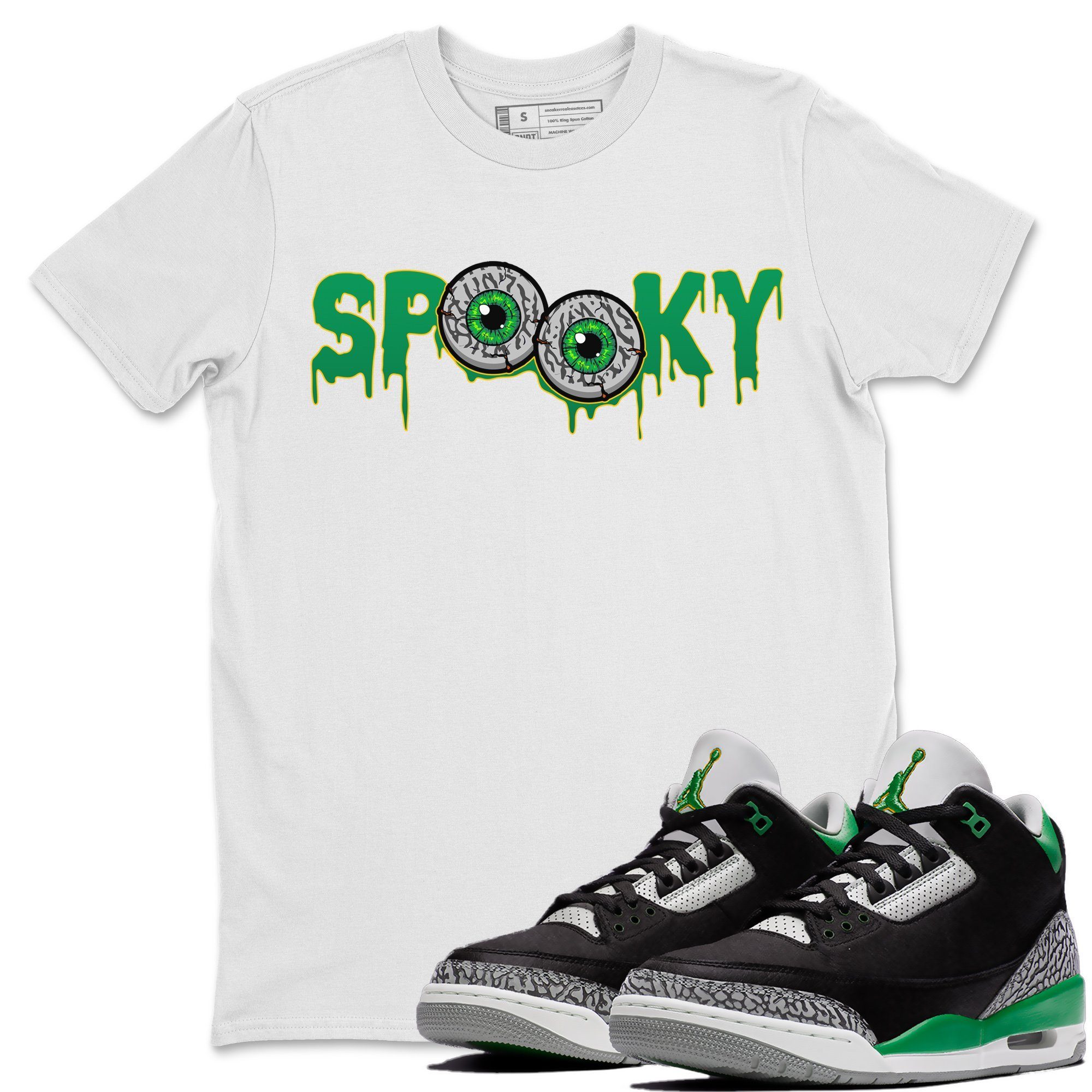 Jordan 3 Pine Green Shirt To Match Jordans Spooky Sneaker Tees Jordan 3 Pine Green Drip Gear Zone Sneaker Matching Clothing Unisex Shirts