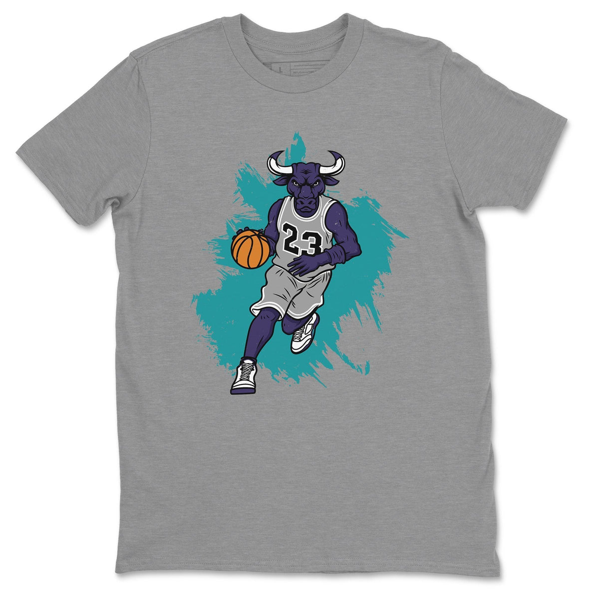 Jordan 5 Purple Grape Shirt To Match Jordans Bull Figure Sneaker Tees Jordan 5 Purple Grape Drip Gear Zone Sneaker Matching Clothing Unisex Shirts