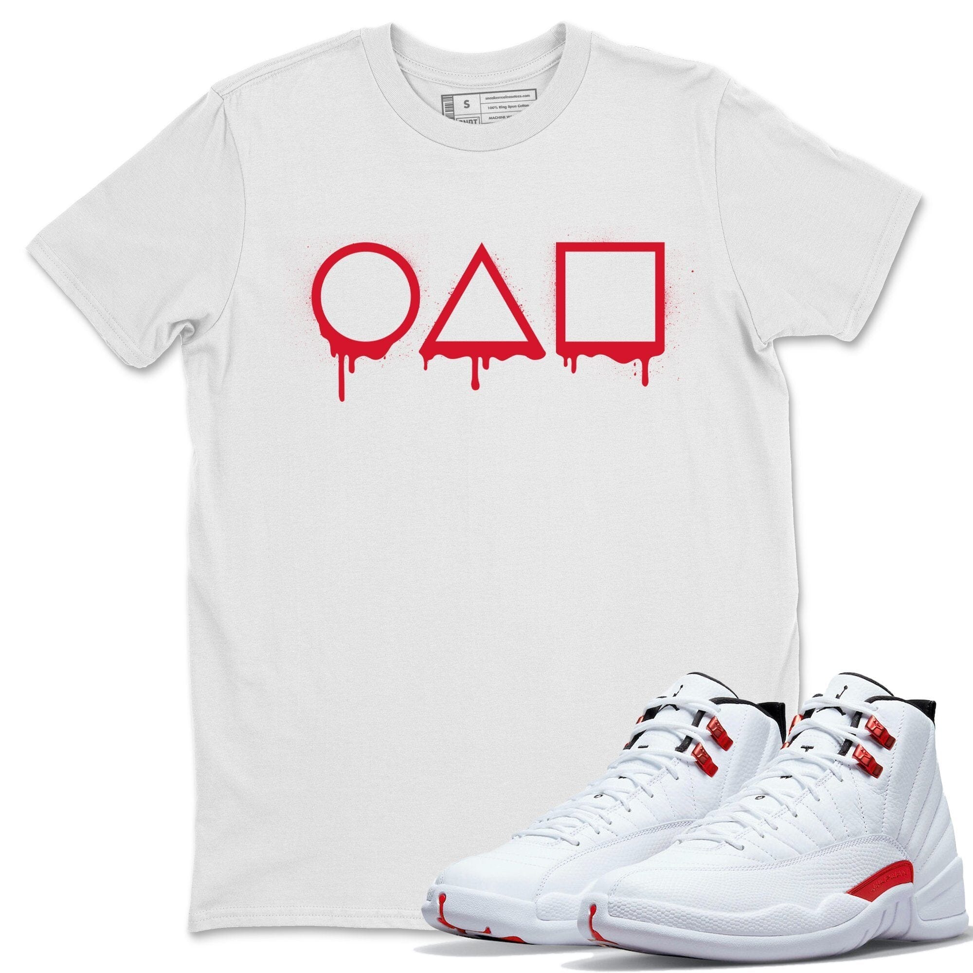 Jordan 12 Twist Shirt To Match Jordans Squid game Sneaker Tees Jordan 12 Twist Drip Gear Zone Sneaker Matching Clothing Unisex Shirts