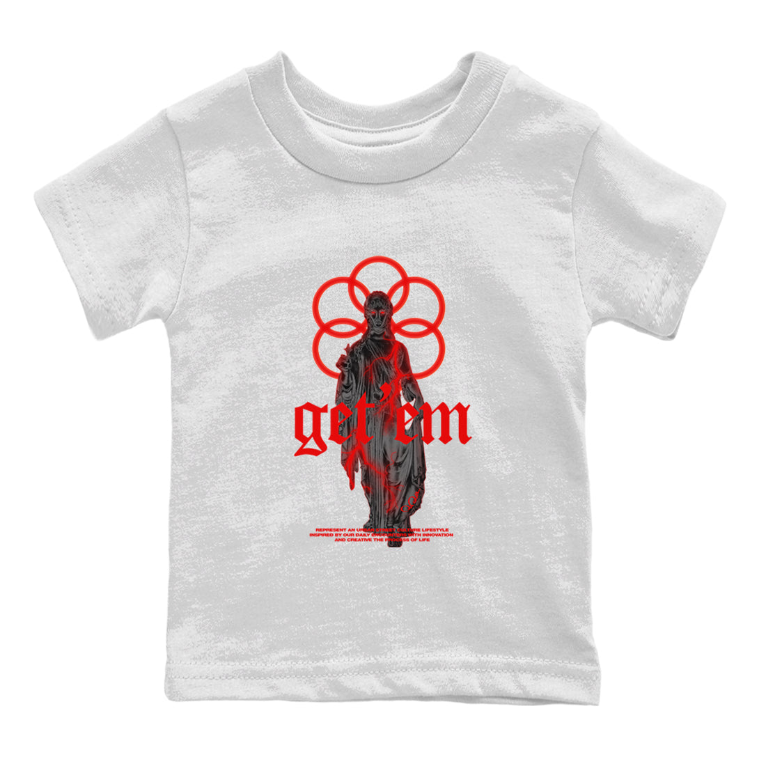 Air Jordan 6 Toro Bravo Sneaker Match Tees Statue Woman Sneaker Tees 3D Graphic Design Shirts AJ6 Toro Bravo Drip Gear Zone Kids Shirts White 2