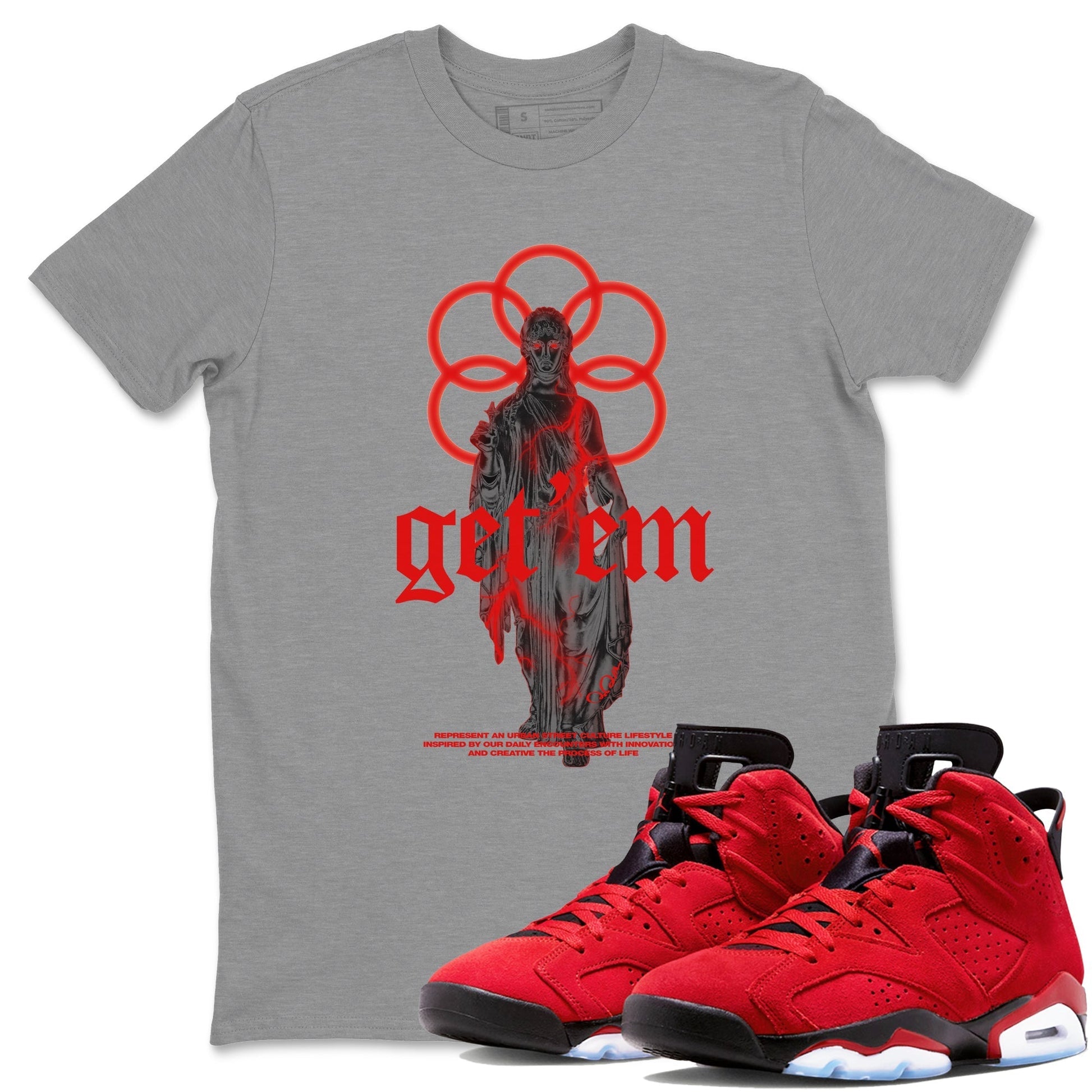 Air Jordan 6 Toro Bravo Statue Woman Crew Neck Sneaker Tees 3D Graphic Design Shirts AJ6 Toro Bravo Sneaker T-Shirts Size Chart