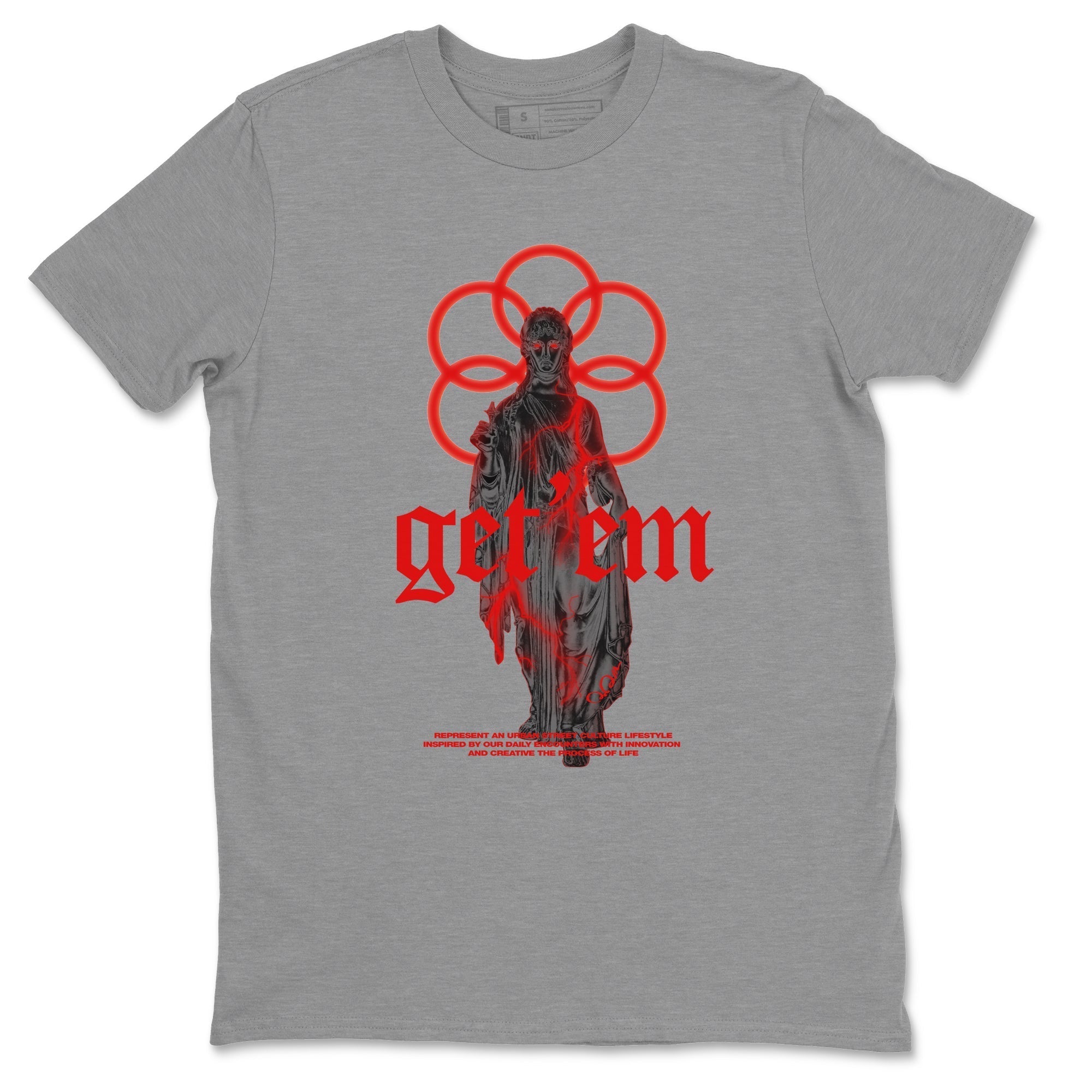 Air Jordan 6 Toro Bravo Sneaker Match Tees Statue Woman Sneaker Tees 3D Graphic Design Shirts AJ6 Toro Bravo Drip Gear Zone Unisex Shirts Heather Grey 2