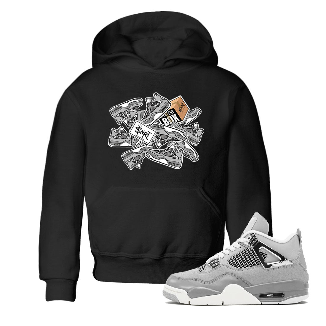 Air Jordan 4 Retro Frozen Moments shirt to match jordans Sticker Pack Streetwear Sneaker Shirt AJ4 Frozen Moments Drip Gear Zone Sneaker Matching Clothing Baby Toddler Black 1 T-Shirt