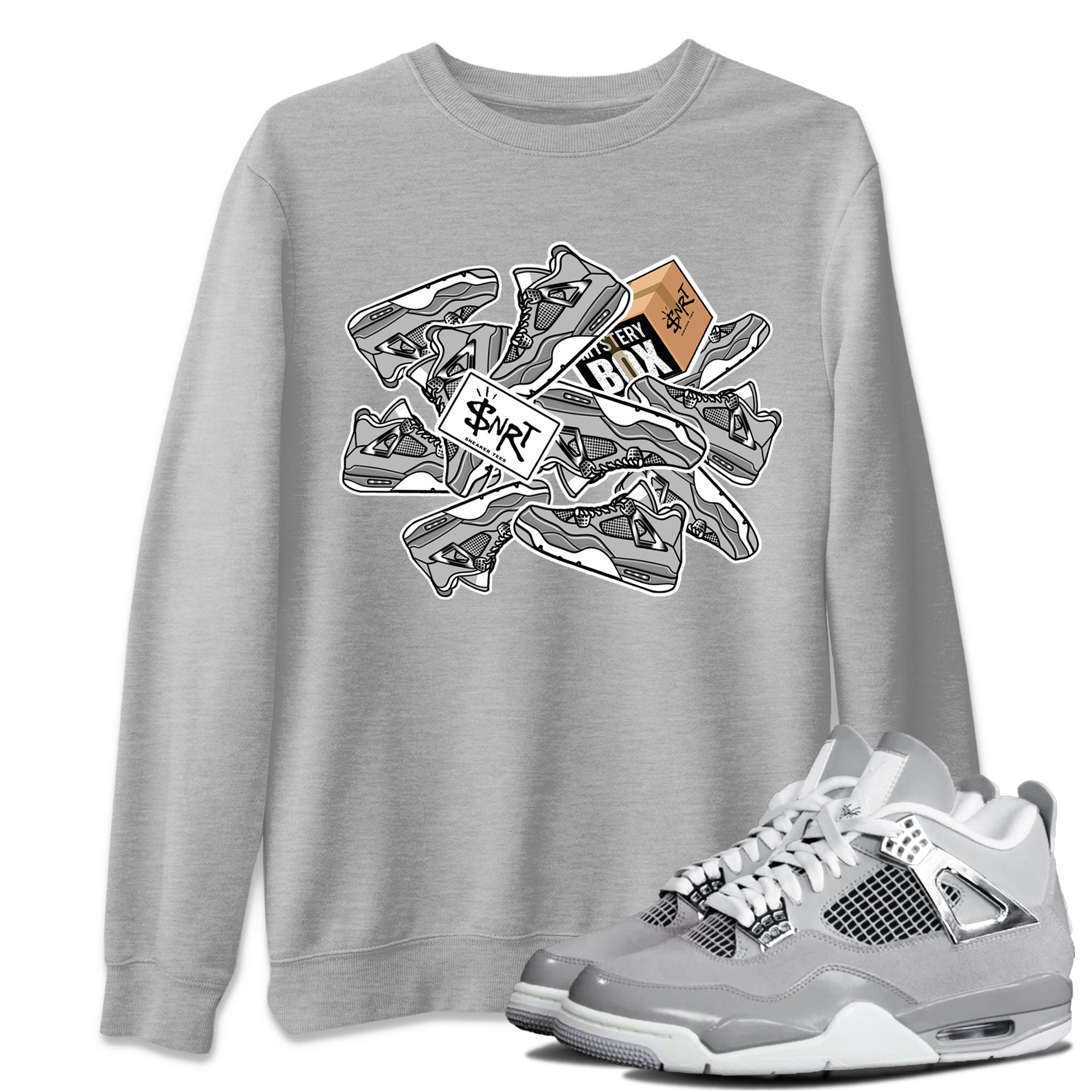 Air Jordan 4 Retro Frozen Moments shirt to match jordans Sticker Pack Streetwear Sneaker Shirt AJ4 Frozen Moments Drip Gear Zone Sneaker Matching Clothing Unisex Heather Grey 1 T-Shirt