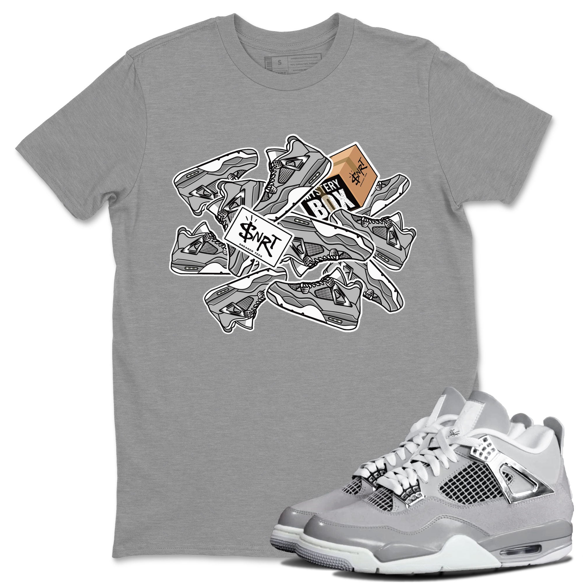 Air Jordan 4 Retro Frozen Moments shirt to match jordans Sticker Pack Streetwear Sneaker Shirt AJ4 Frozen Moments Drip Gear Zone Sneaker Matching Clothing Unisex Heather Grey 1 T-Shirt
