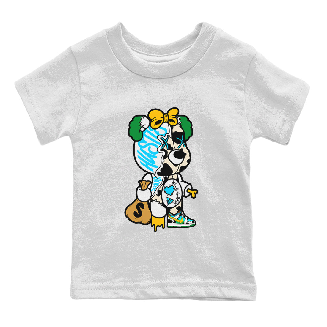 Dunk Chunky Dunky Tee Stitched Hustle Bear Streetwear Sneaker Shirt Dunk Chunky Dunky Sneaker Release Tees Kids Shirts White 2