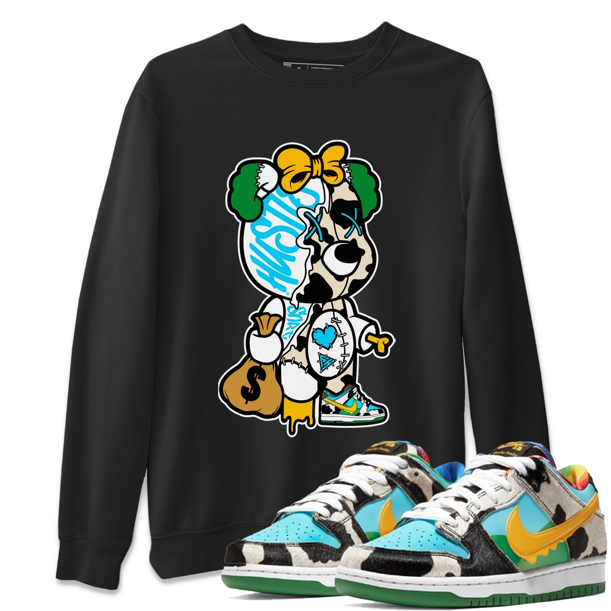 Dunk Chunky Dunky Tee Stitched Hustle Bear Streetwear Sneaker Shirt Dunk Chunky Dunky Sneaker Release Tees Unisex Shirts Black 1