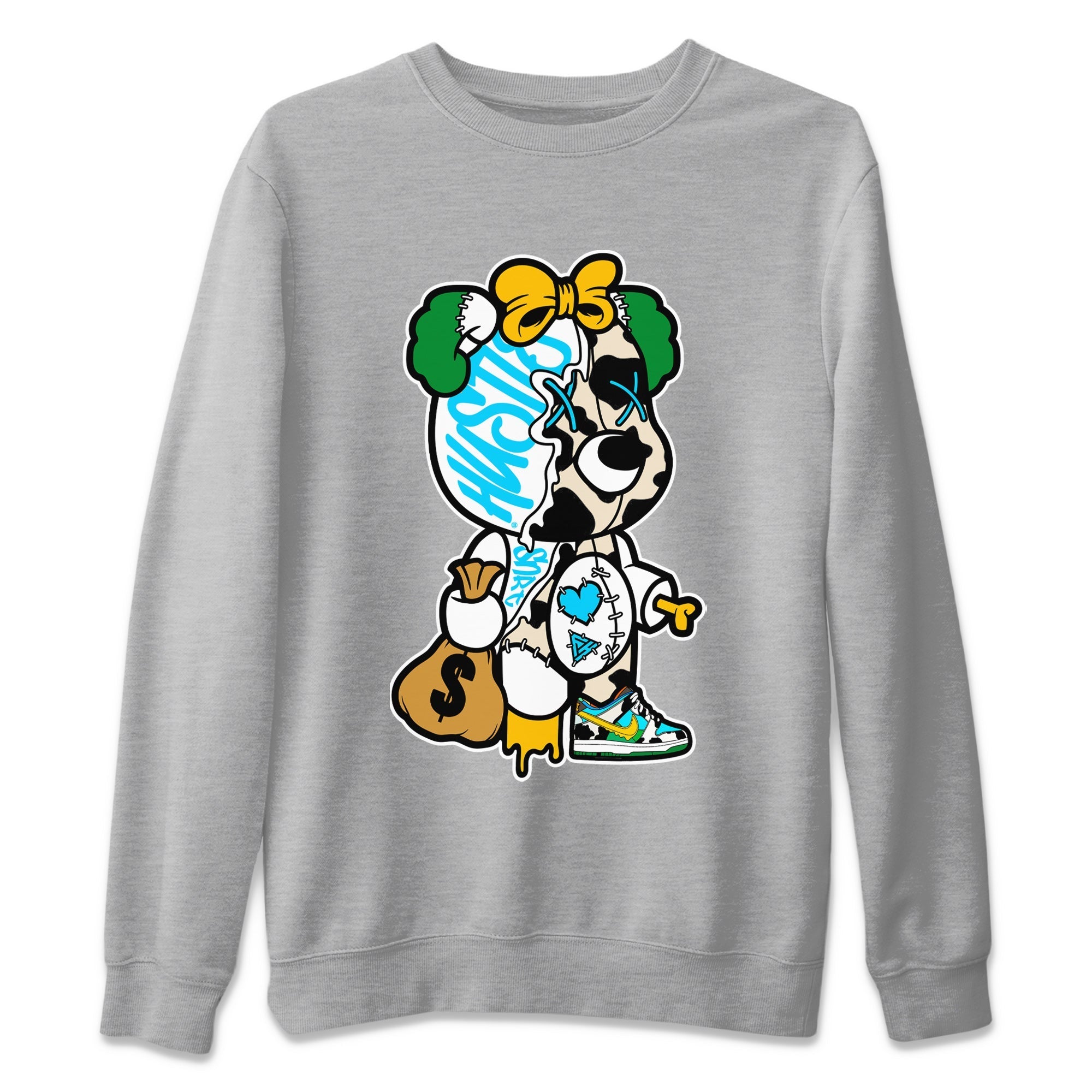 Dunk Chunky Dunky Tee Stitched Hustle Bear Streetwear Sneaker Shirt Dunk Chunky Dunky Sneaker Release Tees Unisex Shirts Heather Grey 2