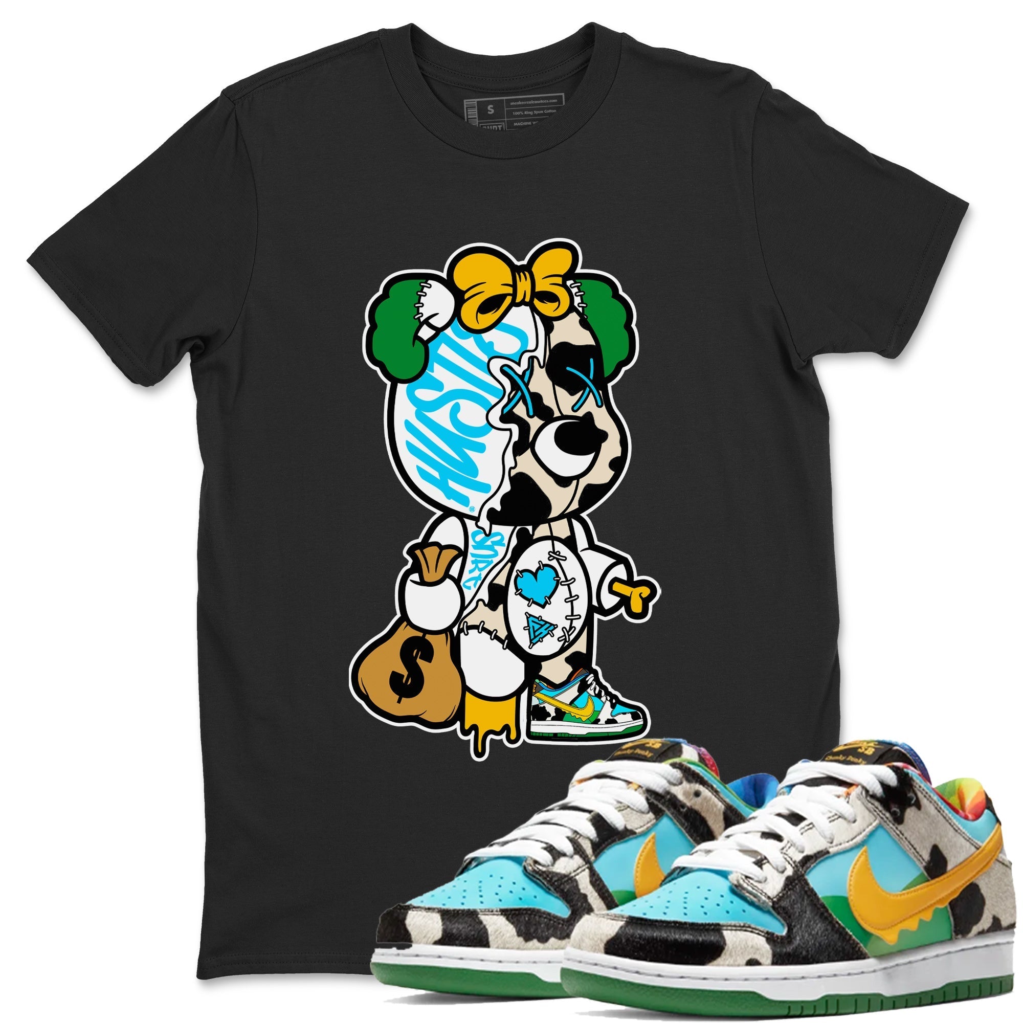 Dunk Chunky Dunky Tee Stitched Hustle Bear Streetwear Sneaker Shirt Dunk Chunky Dunky Sneaker Release Tees Unisex Shirts Black 1
