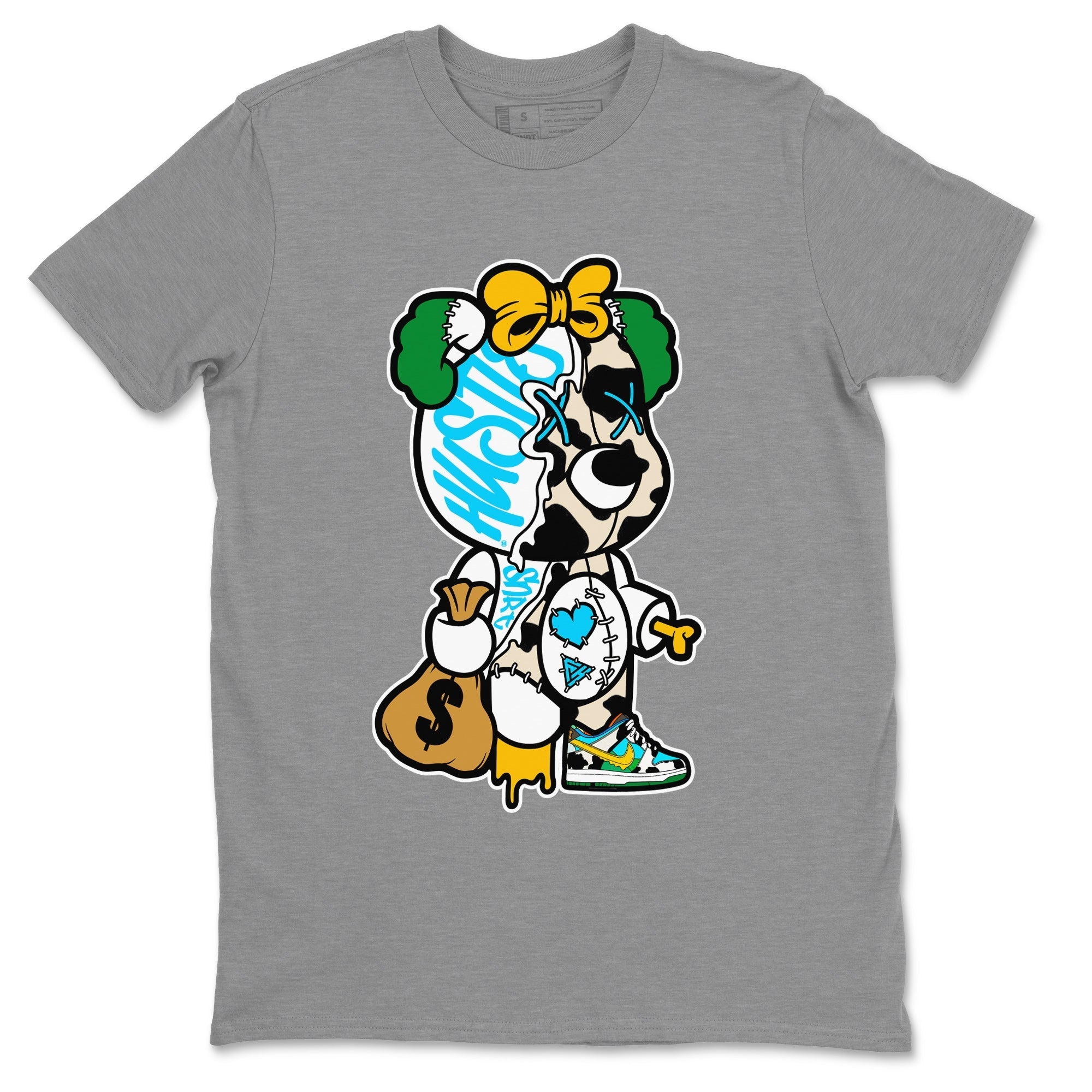 Dunk Chunky Dunky Tee Stitched Hustle Bear Streetwear Sneaker Shirt Dunk Chunky Dunky Sneaker Release Tees Unisex Shirts Heather Grey 2