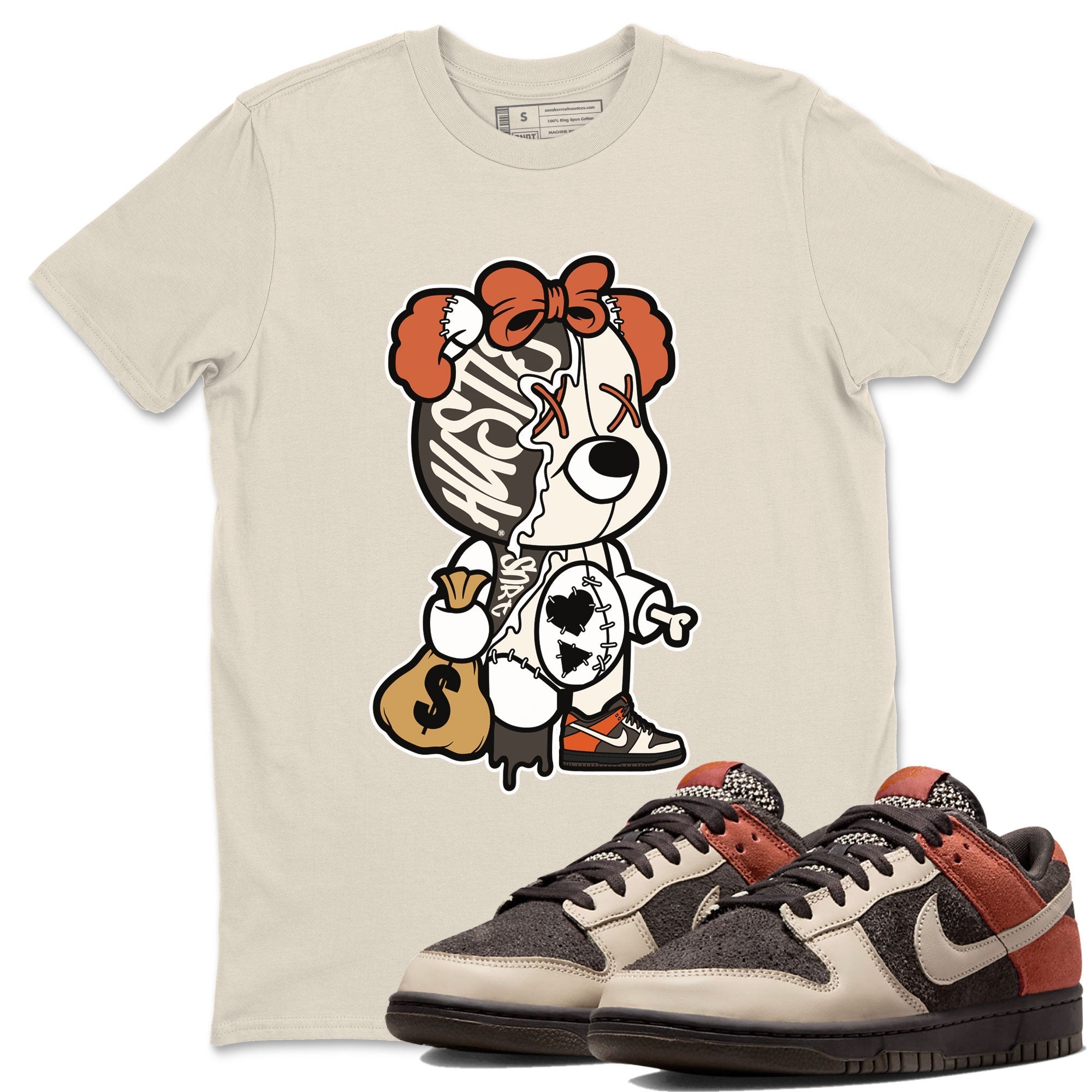 Nike Dunk Low Red Panda shirt to match jordans Stitched Hustle Bear sneaker tees Dunk Red Panda Drip Gear Zone Unisex Crew Neck Tee Natural 1 T-Shirt