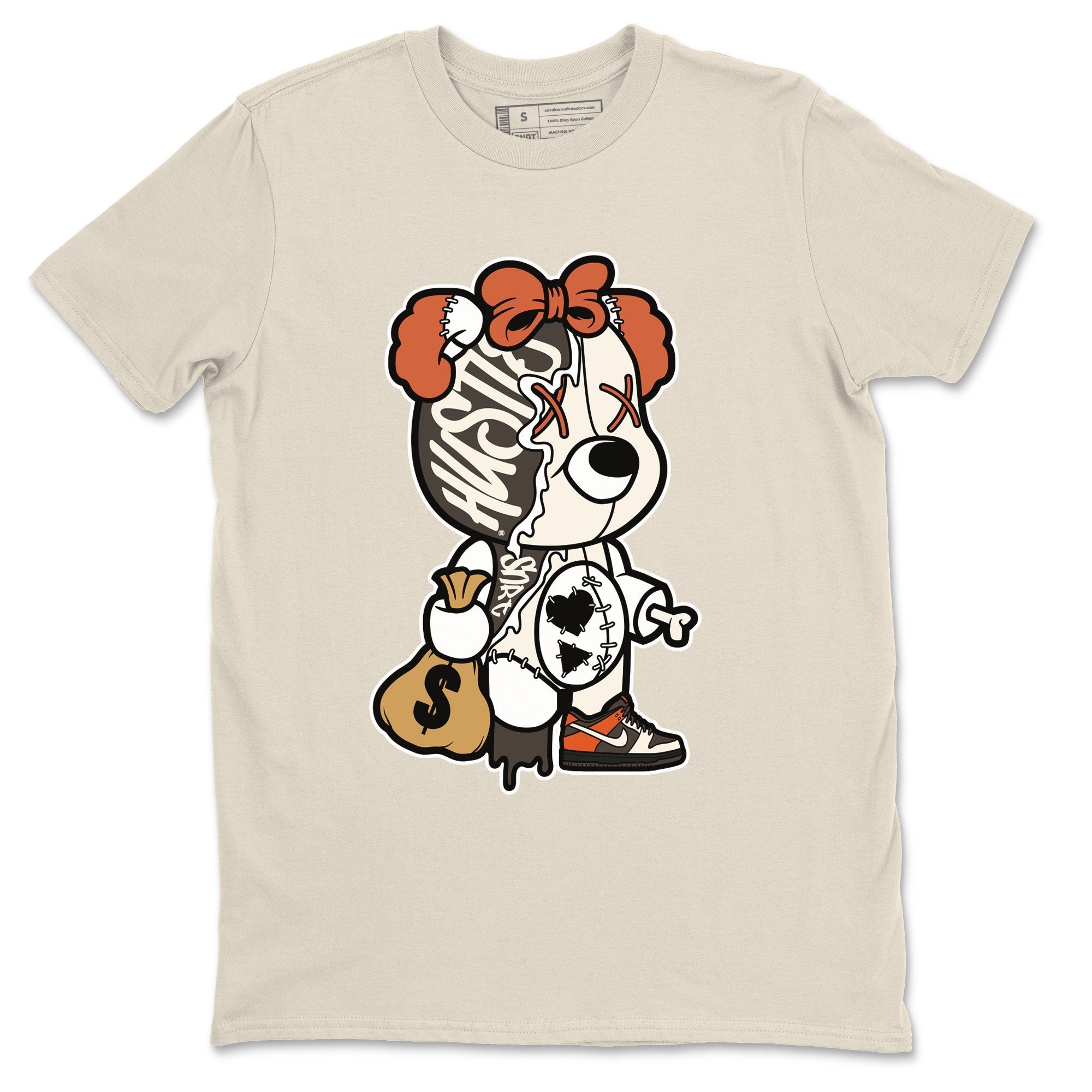 Nike Dunk Low Red Panda shirt to match jordans Stitched Hustle Bear sneaker tees Dunk Red Panda Drip Gear Zone Sneaker T-Shirts Crew Neck Casual Fit Natural 2 T-Shirt